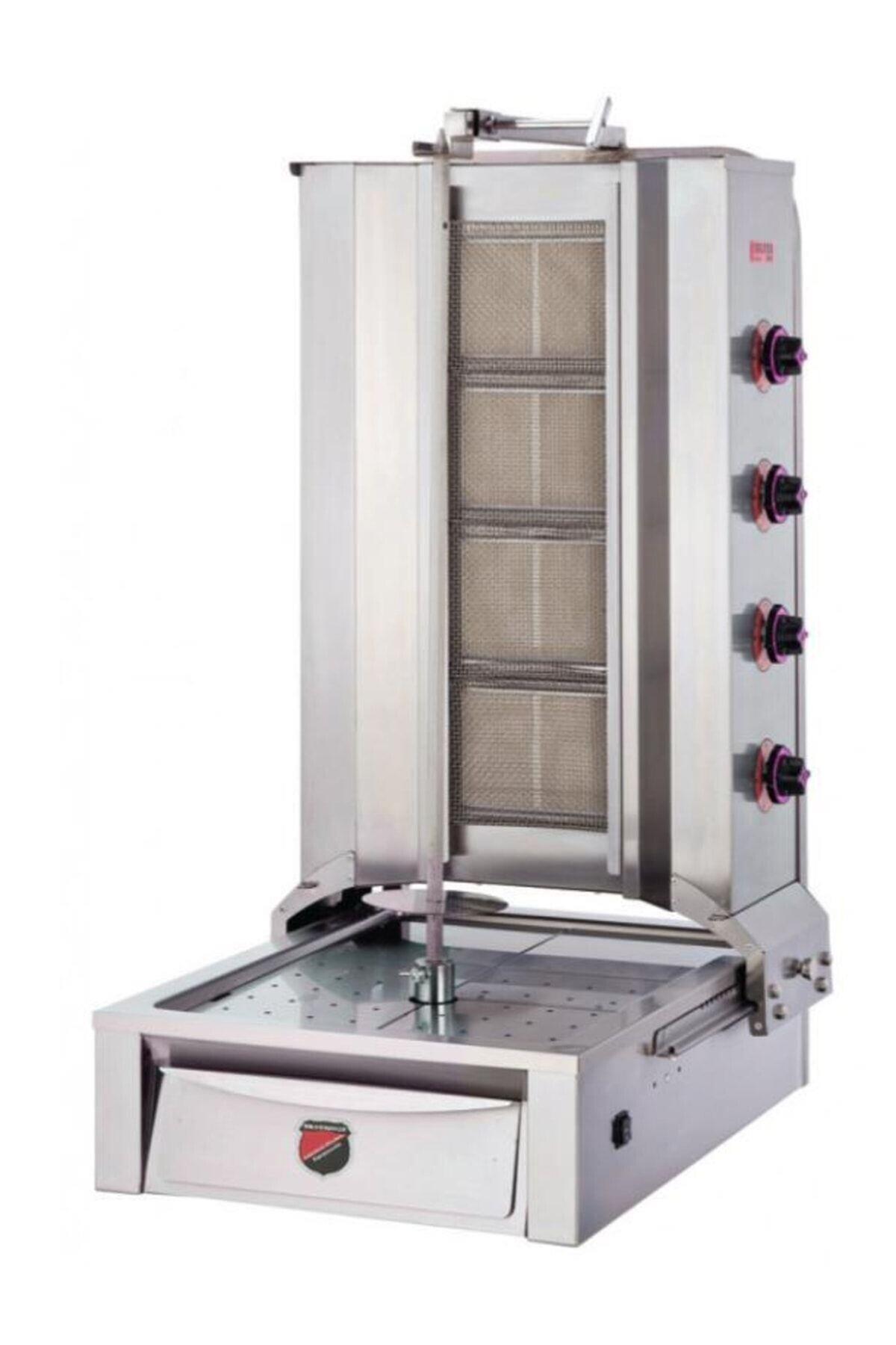 Silverinox Alttan Motorlu Doğalgazlı Ce Döner Ocağı 4 Radyanlı