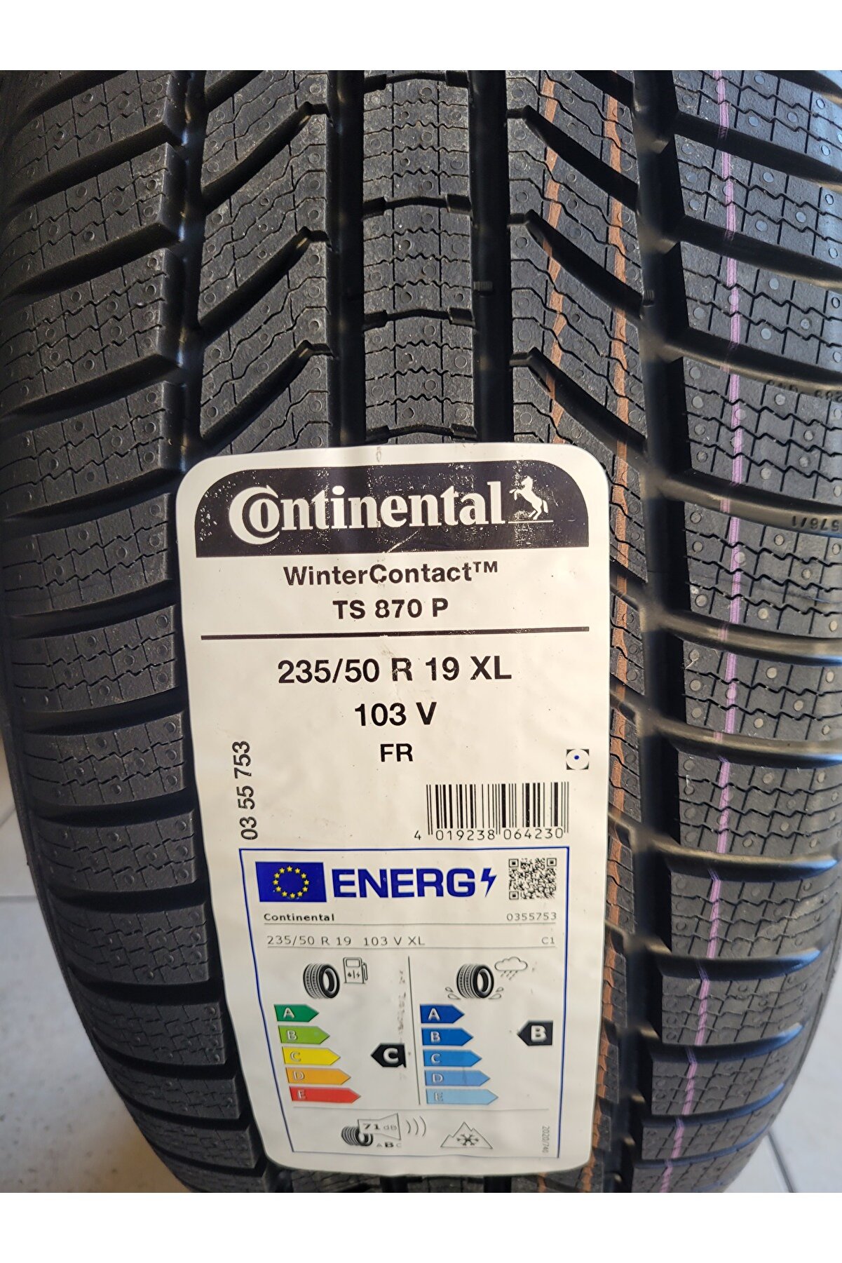 235/50R19 Winter Contact TS870P 103V XL Set Olarak (4 ADET) 2025 Üretim