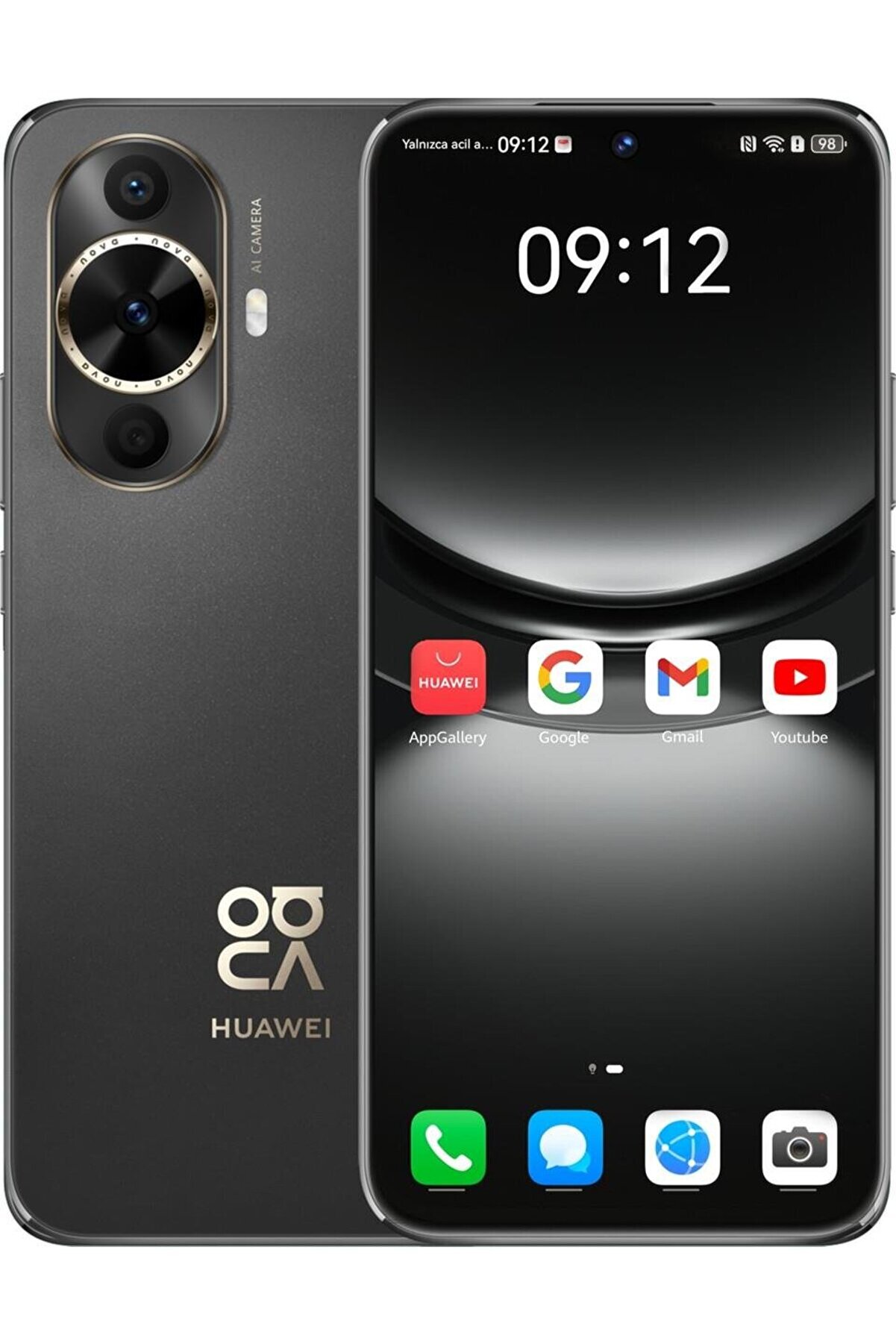 Nova 12S 256 GB 8 GB Ram Siyah Cep Telefonu (Huawei TR Garantili) - Outlet