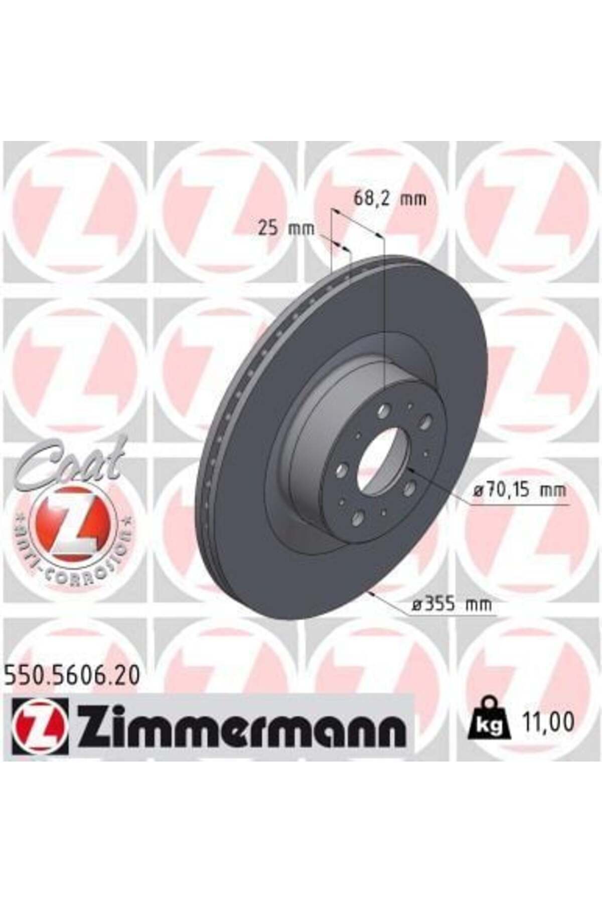 Tesla Model Y EV pack AWD 2019- Ön Fren Diski 355mm 2Adet Tk.