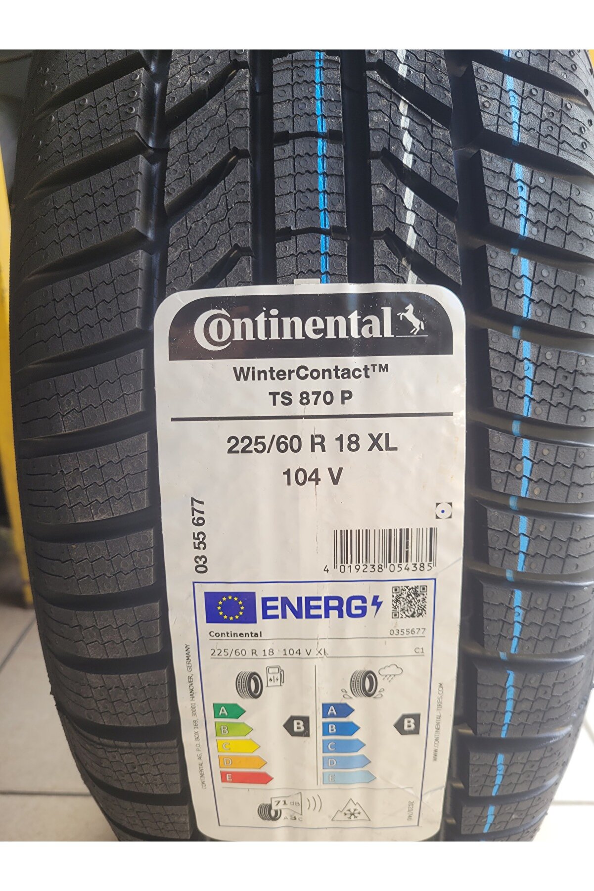 225/60R18 Winter Contact TS870P 104V XL Set Olarak (4 ADET) 2025 Üretim