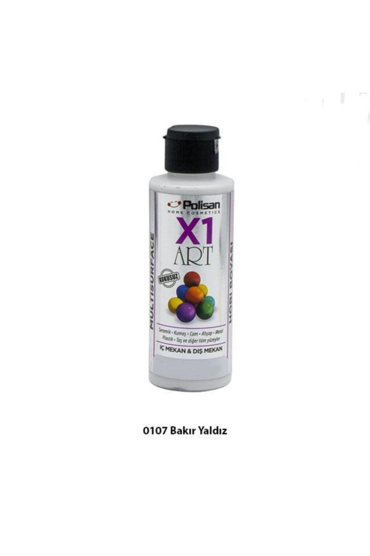 Polisan X1 Art Multisurface Hobi Boyası Yaldız Bakır 120 Ml.