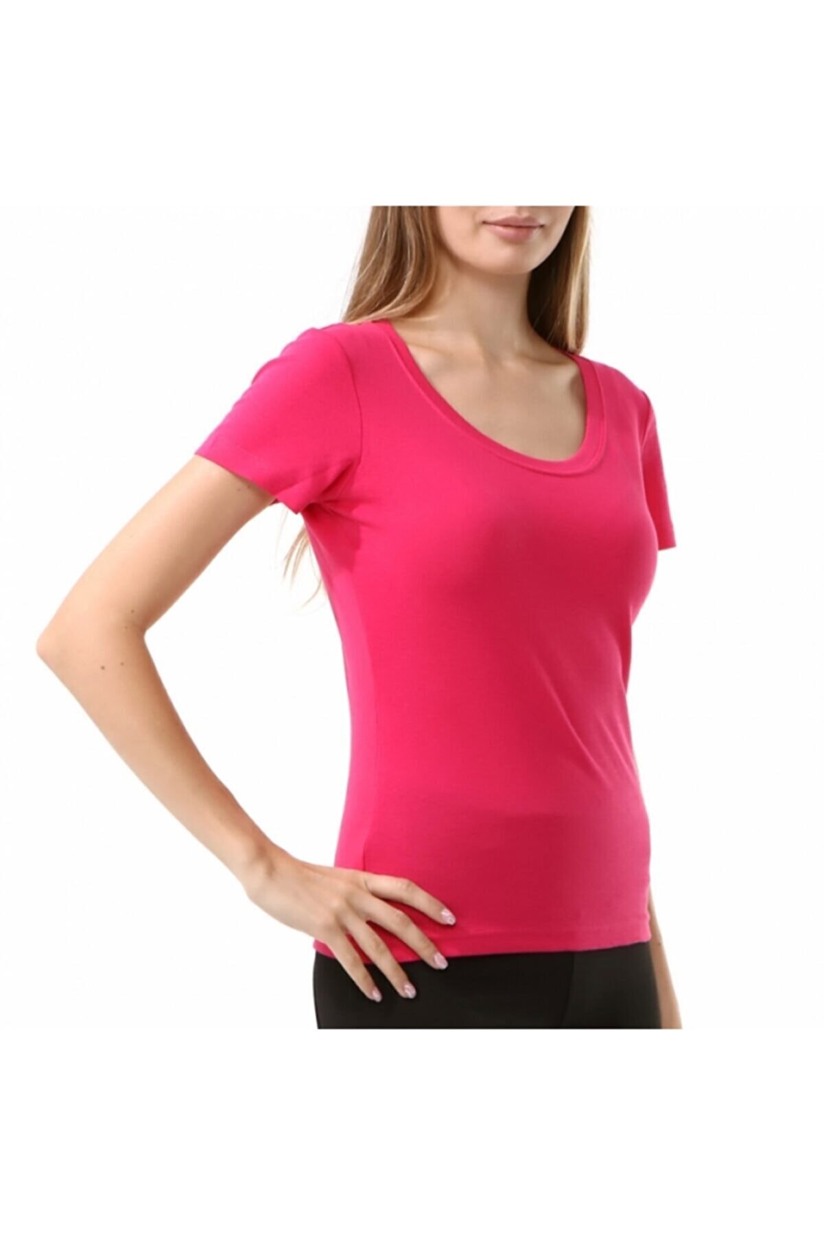 Kappa Kadın Basic T-shirt Elvo Fuşya