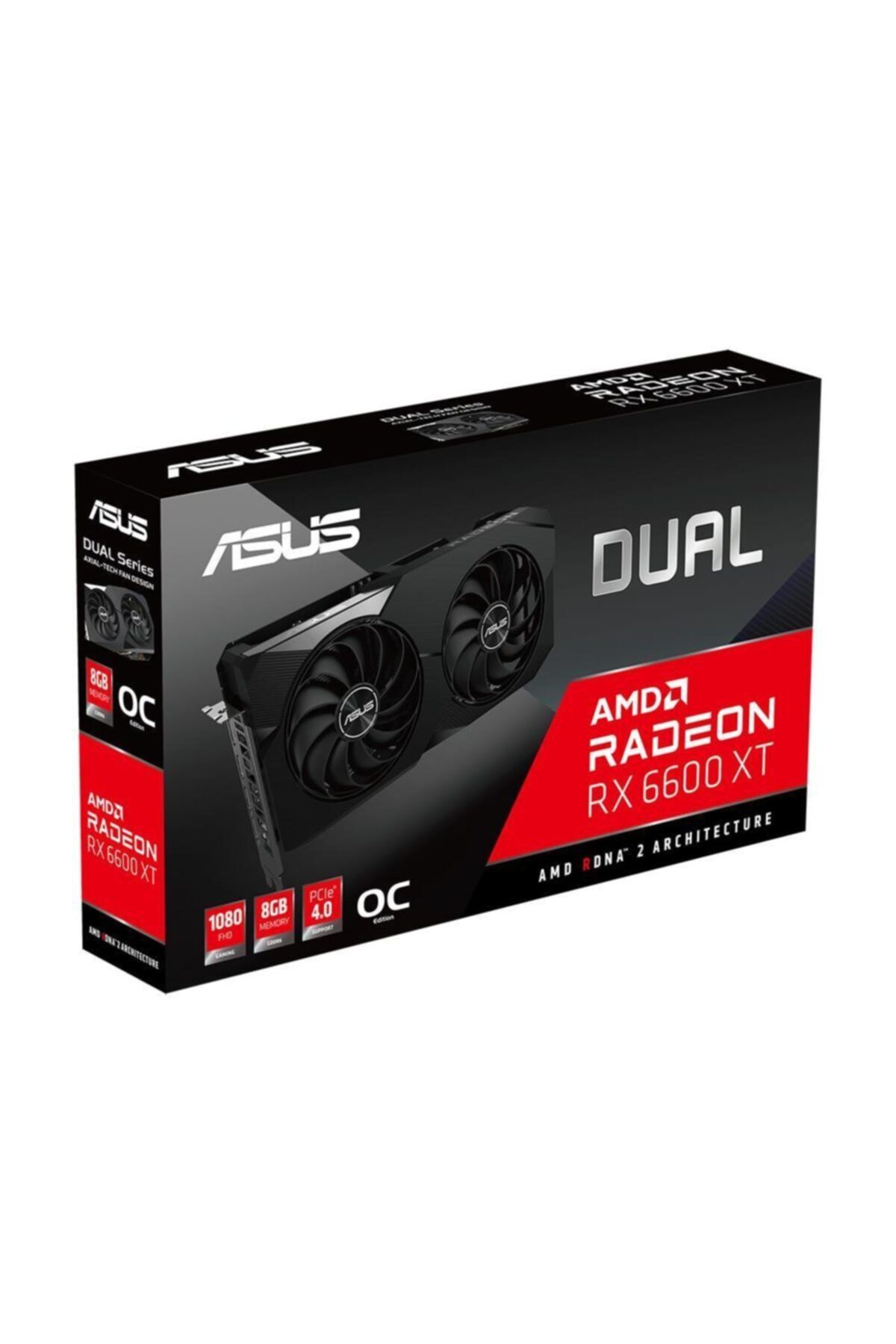ASUS Amd Radeon Rx 6600 Xt Dual Oc Dual-rx6600xt-o8g 8 Gb Gddr6 128 Bit Ekran Kartı