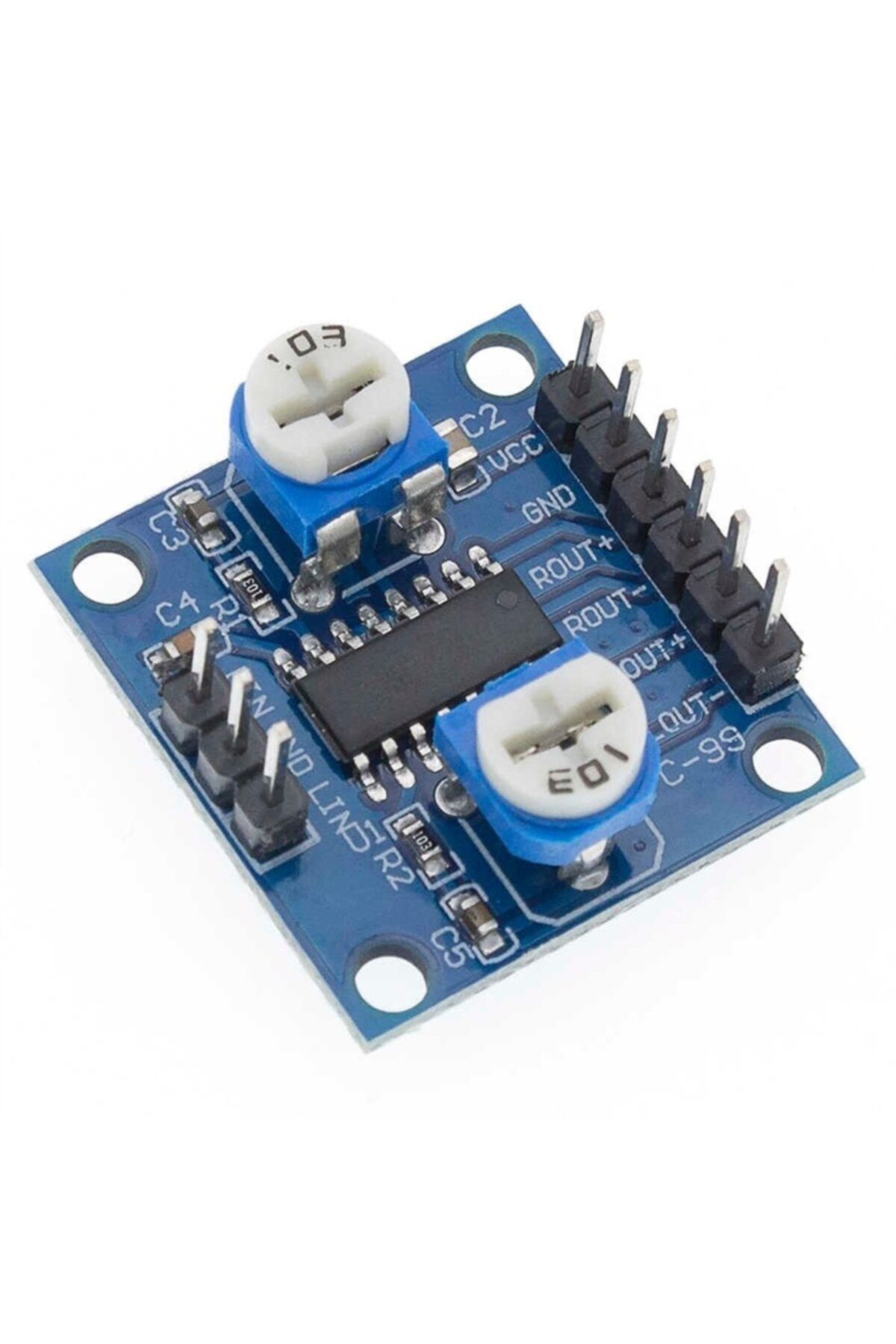 Arduino Pam8406 Dijital Ses Yükseltici Modülü (5wx2 Stereo Potansiyometre Ile)