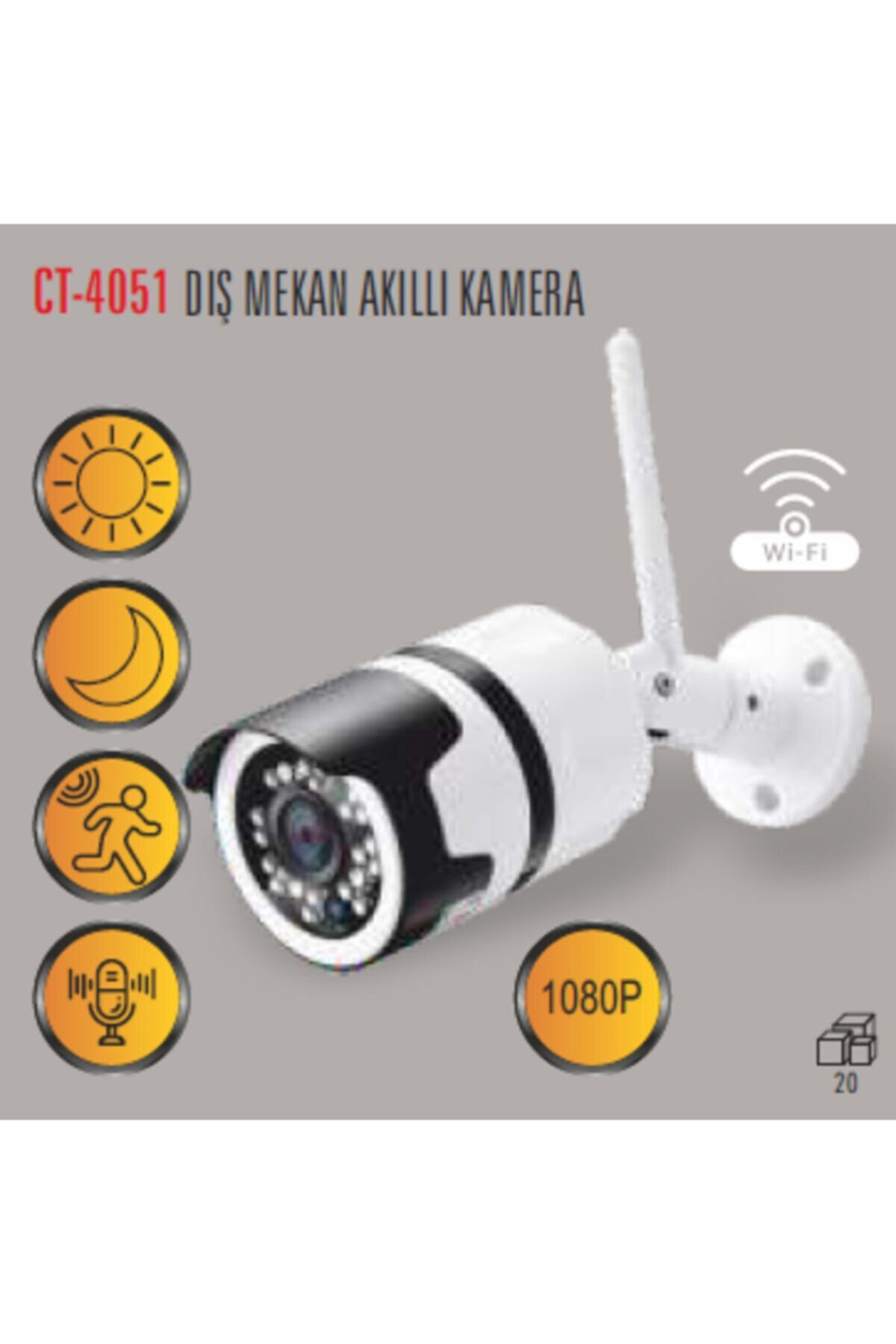 Cata Ct-4051 Dış Mekan Akıllı Kamera