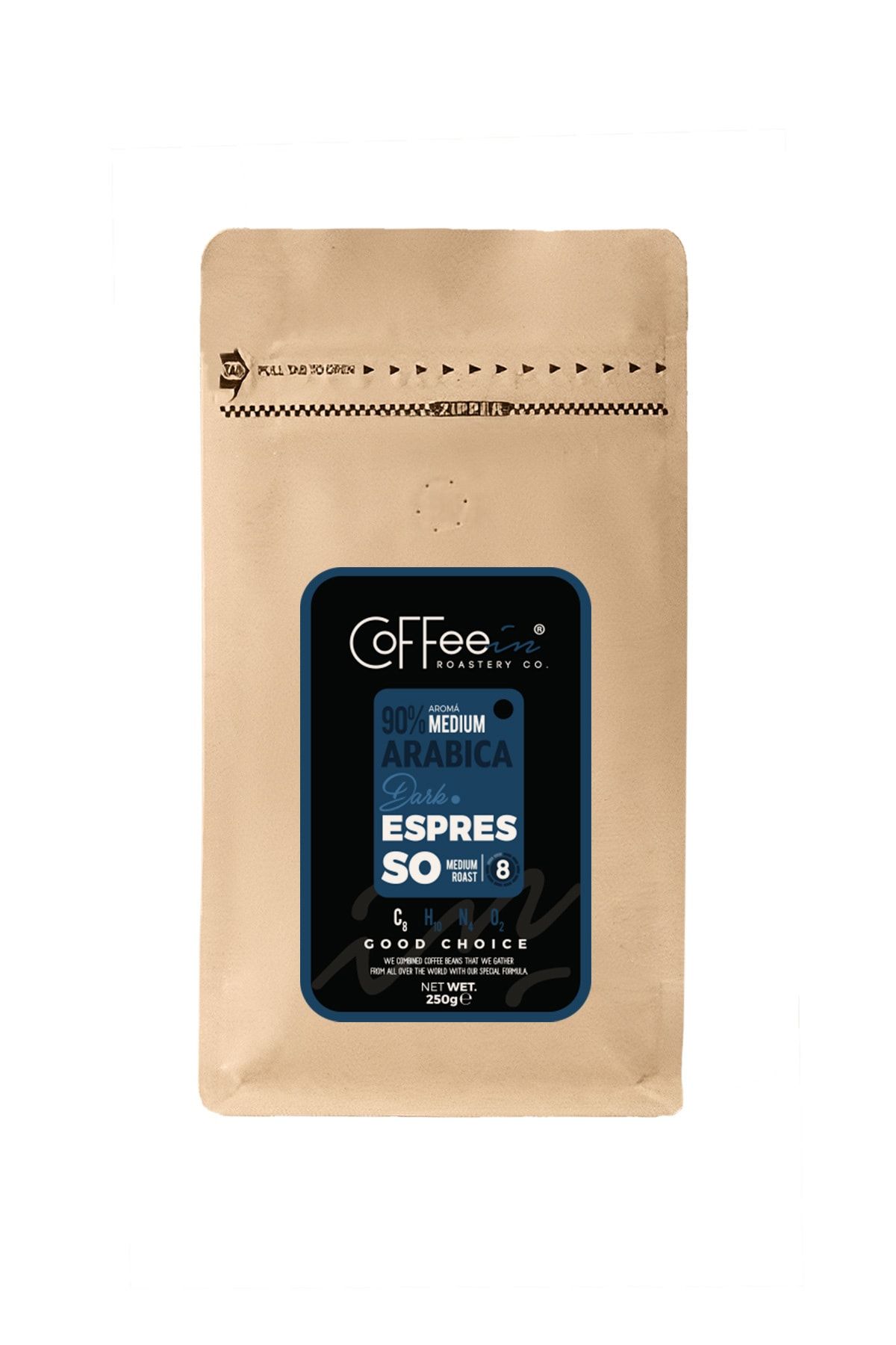 Coffeein Darkin Espresso Çekirdek Kahve 250 Gr