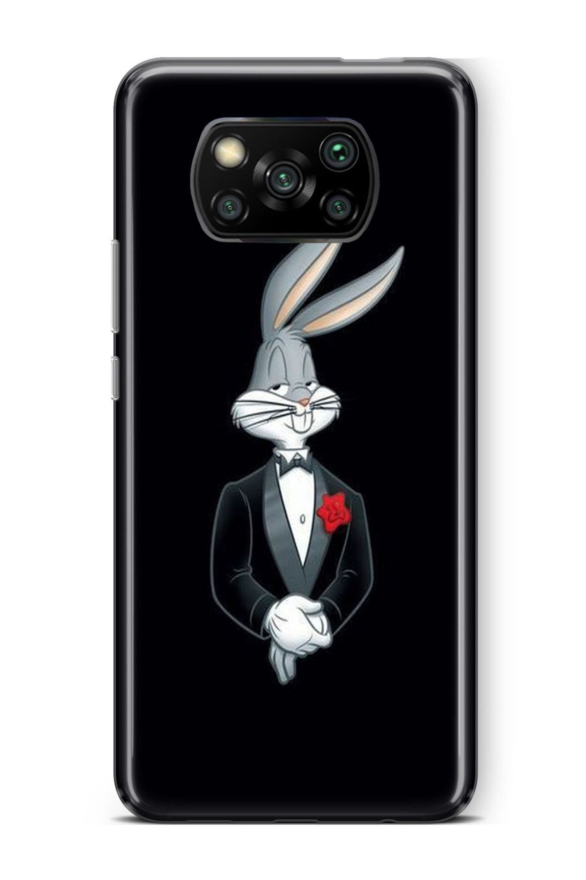 albatech Xiaomi Redmi Poco X3 Nfc Kılıf Desenli Silikon Kapak Bunny