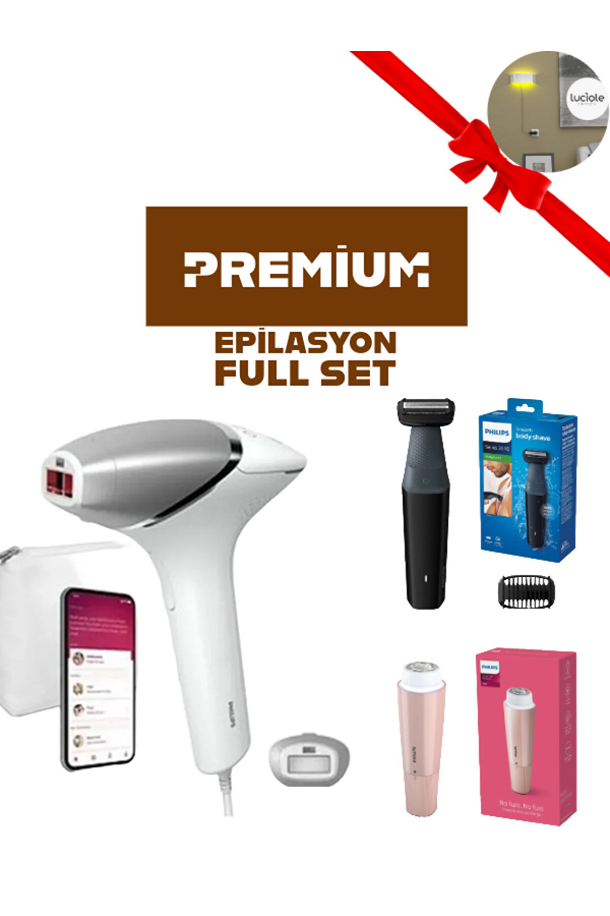 400.000 Atım BRI940 Lazer Epilasyon 82 BRR454 Taşınabilir tüy alma cihazı 82 BG3010 Vücut Bakım