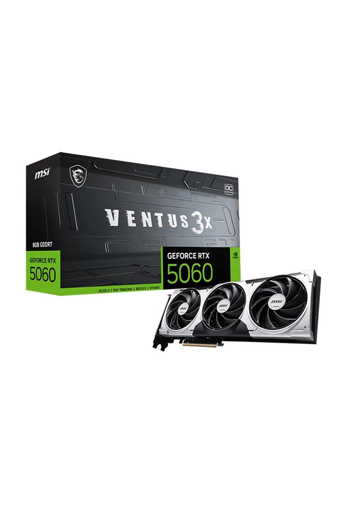 MSI GEFORCE RTX5060 8G VENTUS 3X OC 8GB DDR7 128BIT 3XDP 1XHDMI EKRAN KARTI