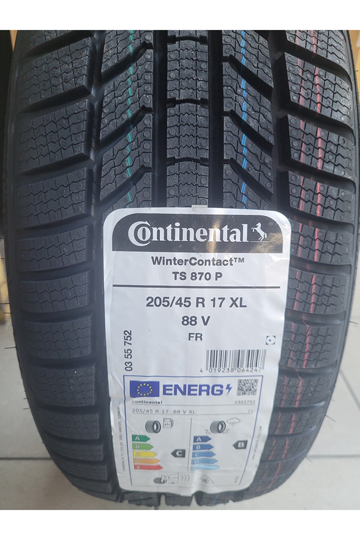 205/45R17 Winter Contact TS870P 88V XL Set Olarak (4 ADET) 2025 Üretim