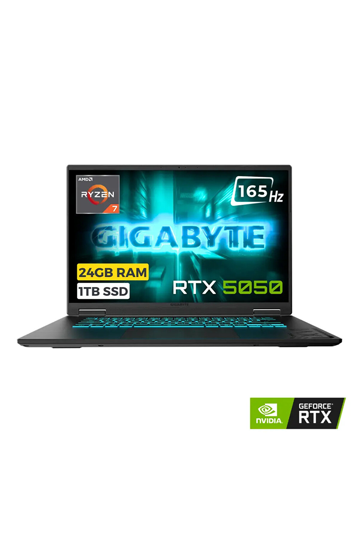 Gaming A16 3TH Ryzen 7 260 24GB 1TB SSD 8GB RTX5050 85W 16 FHD114 165Hz FreeDOS