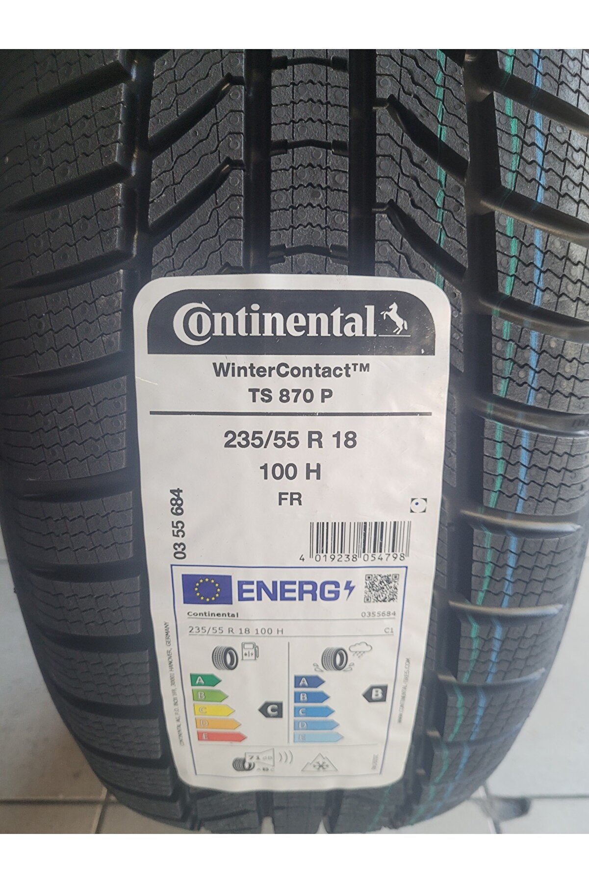 235/55R18 Winter Contact TS870P 100H Set Olarak (4 ADET) 2025 Üretim