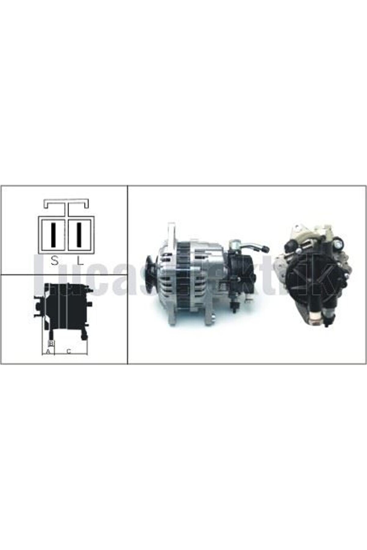 ALTERNATÖR AA125R 145 65A MK2B D KLİMALI DK SLX HİDROLİK DİREKSİYON