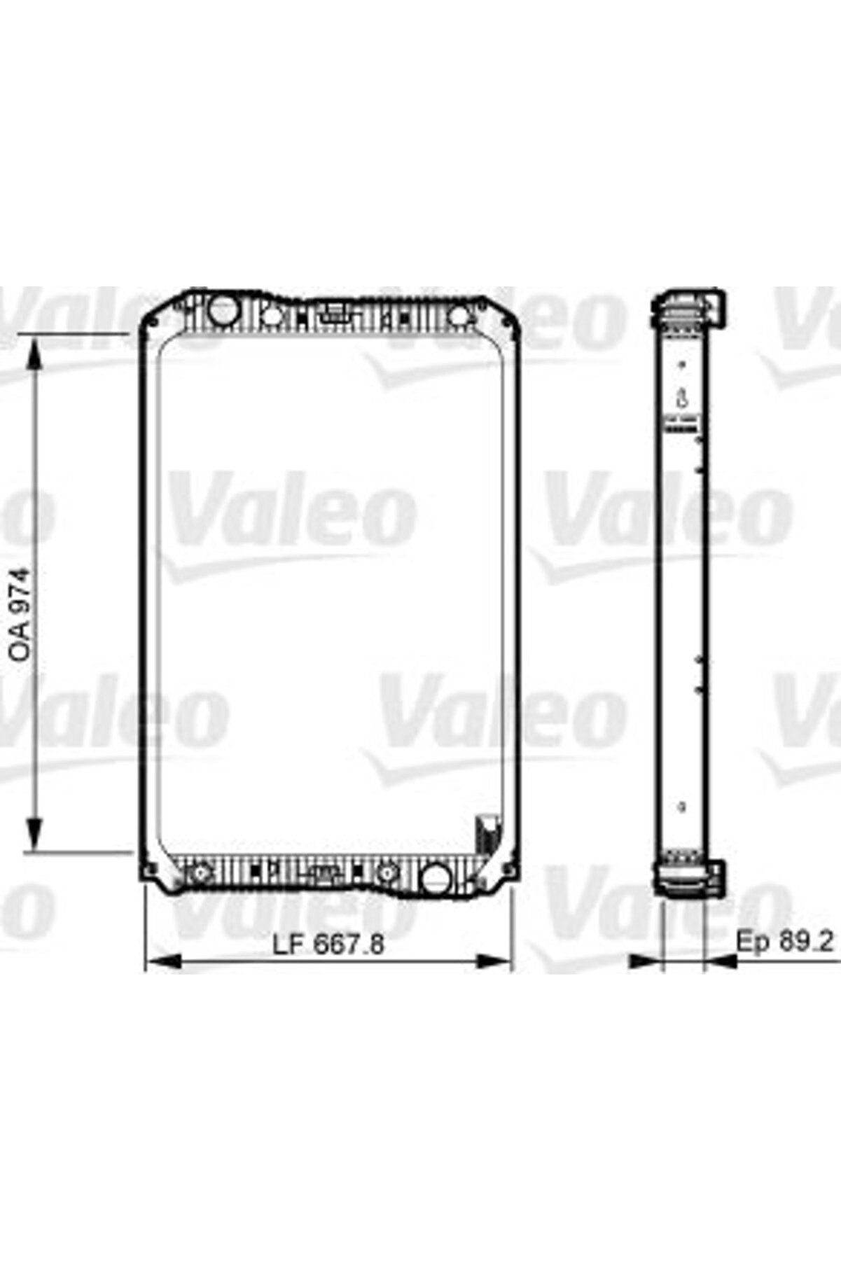 Mercedes Truck Motor Su Radyator Merceds 457 Axor 1840 (2001 ) - 733545