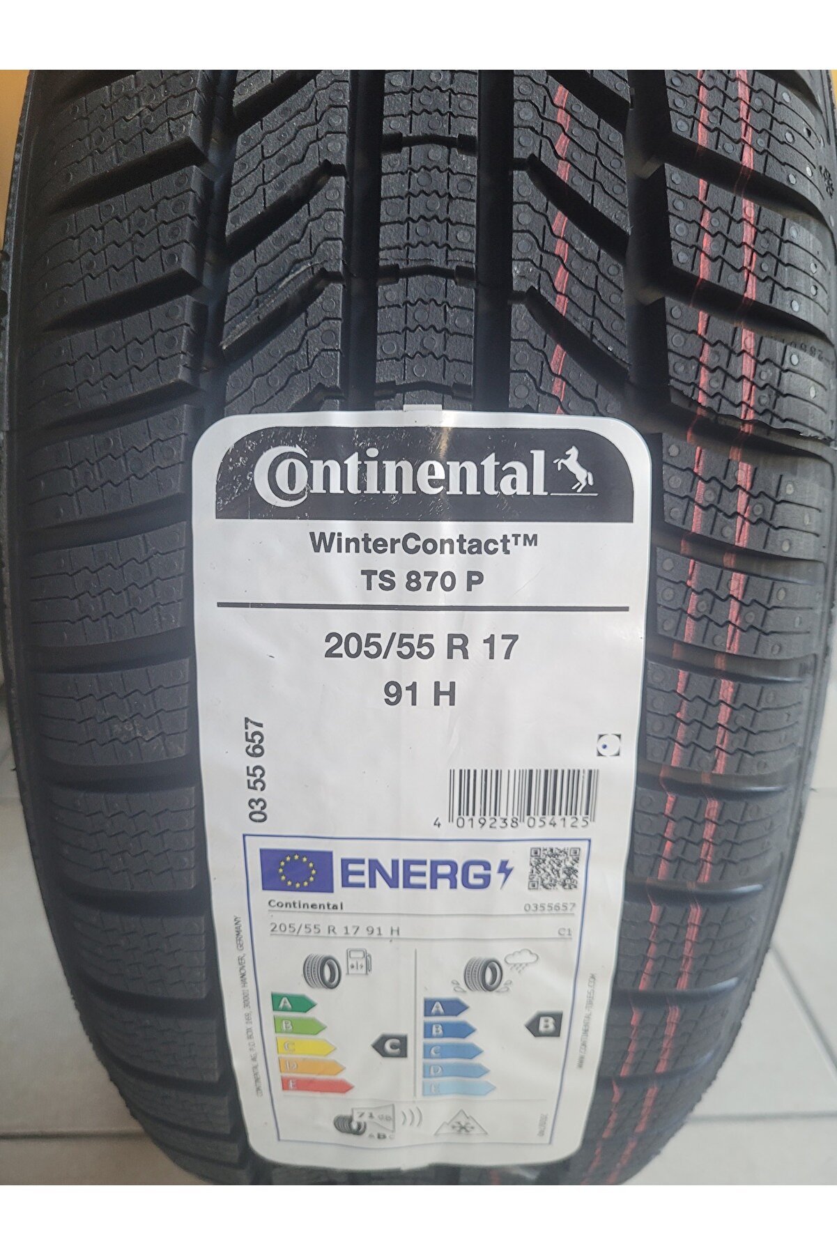 205/55R17 Winter Contact TS870P 91H Set Olarak (4 ADET) 2025 Üretim