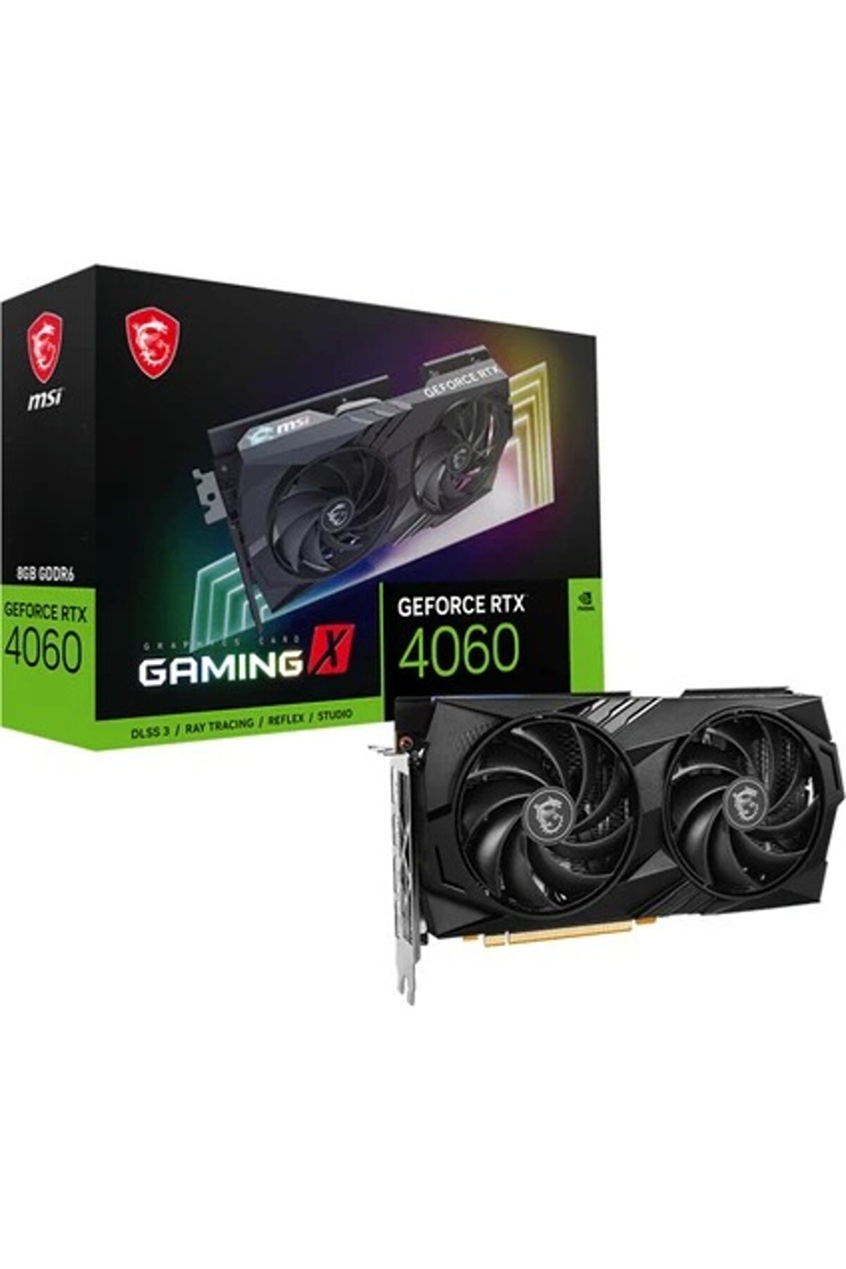 MSI 8GB RTX4060 GAMING X 8G GDDR6 128 Bit HDMI 3xDP DX12 PCIE 4.0