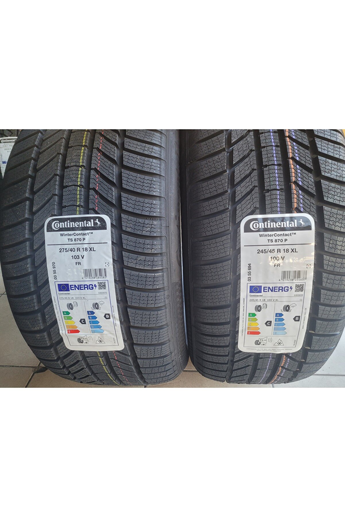 275/40R18 - 245/45R18 WinterContact TS870P XL Set Olarak(BMW) 2025 Üretim  (Run Flat Değildir)