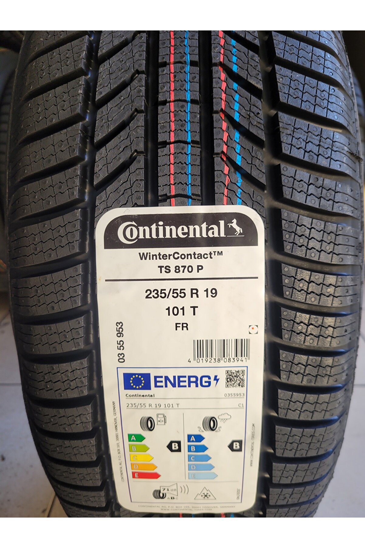 235/55R19 Winter Contact TS870P 101T FR Set Olarak (4 ADET) 2025 Üretim