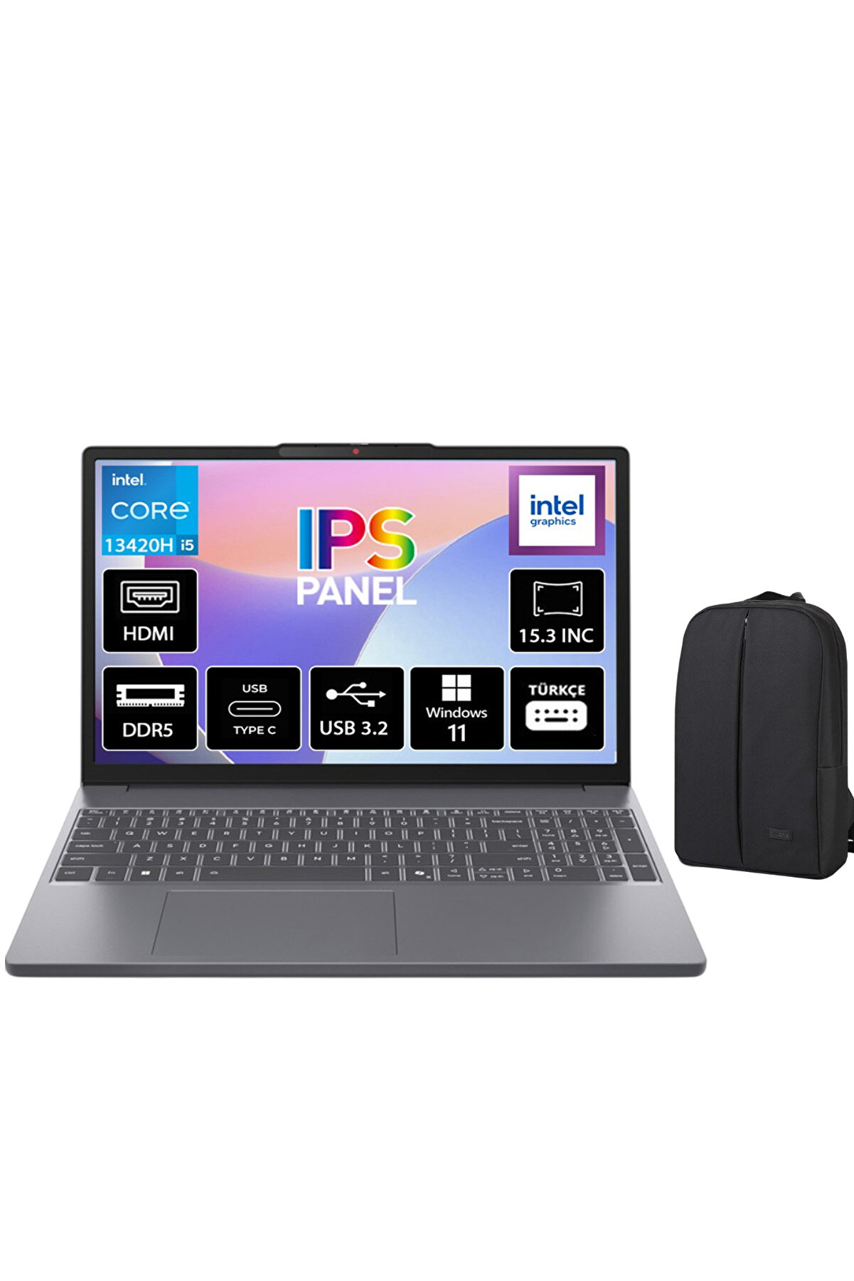 Ideapad Slim 3 Intel Core I5 13420H 16GB 512GB SSD Windows 11 Pro 15.3