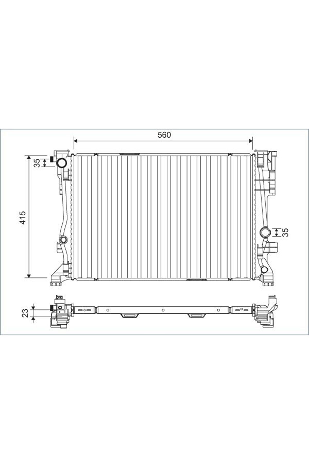 Mercedes Motor Su Radyatoru X156 13> W176 12>18 W246 11>18 C117 13>19 - 701158