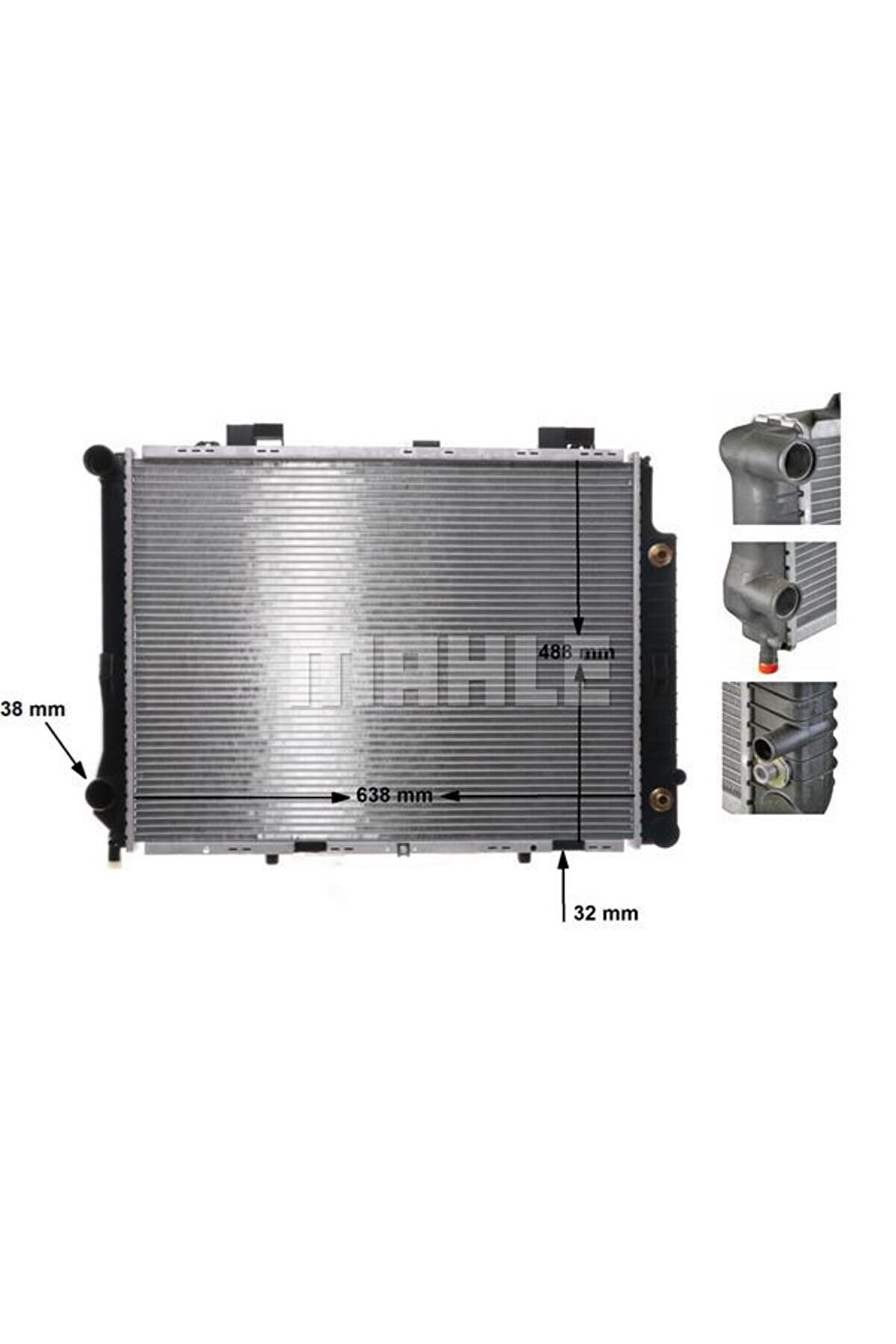 Mercedes Motor Su Radyatoru E-Class W210 96>02 S210 96>03 - Cr 634 000s