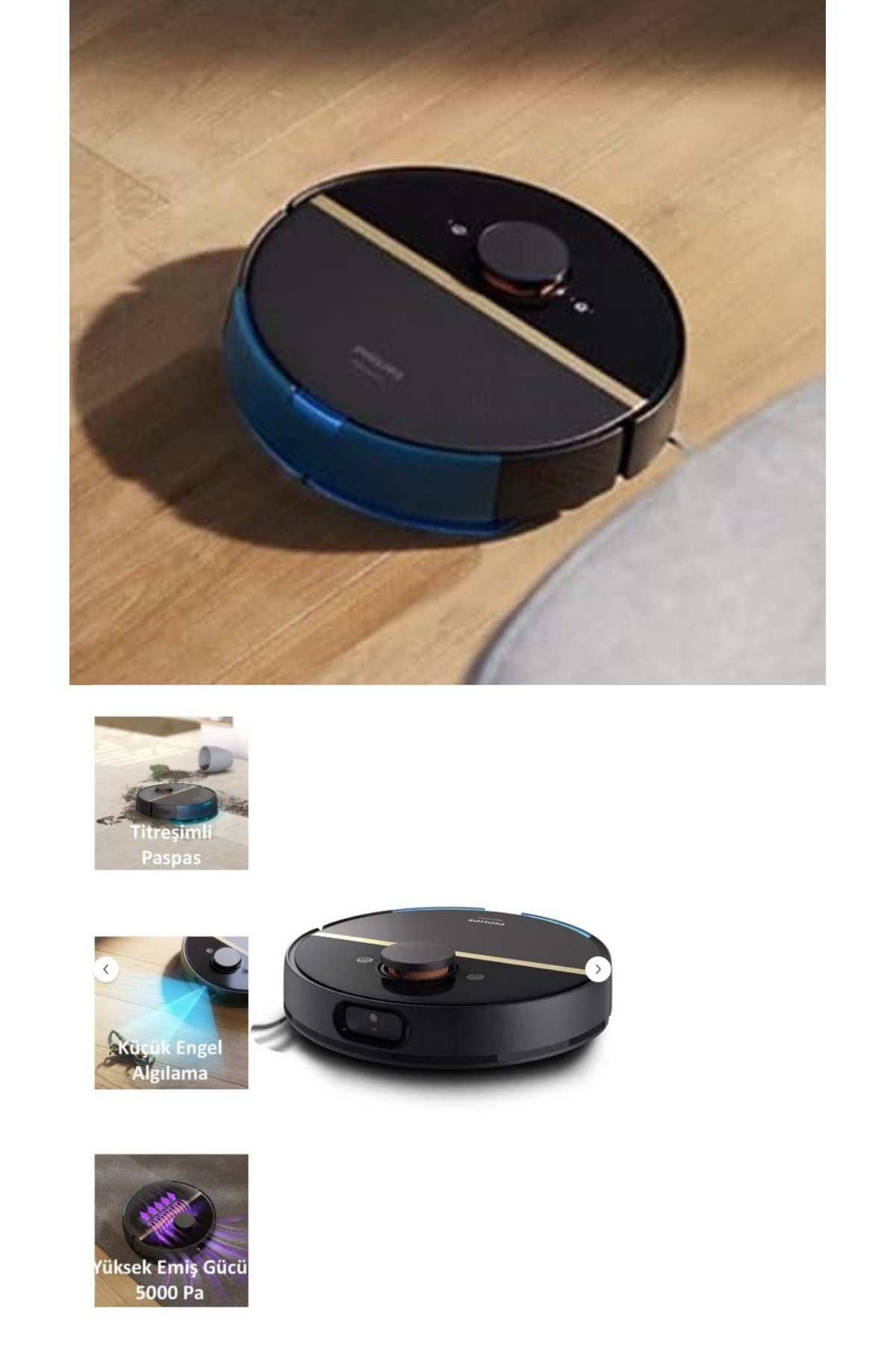 Techx En Güçlü Seri 7000 Serisi HomeRun Aqua Islak Kuru Robot Süpürge, Sarj İstasyonlu, XU7000 Temiz