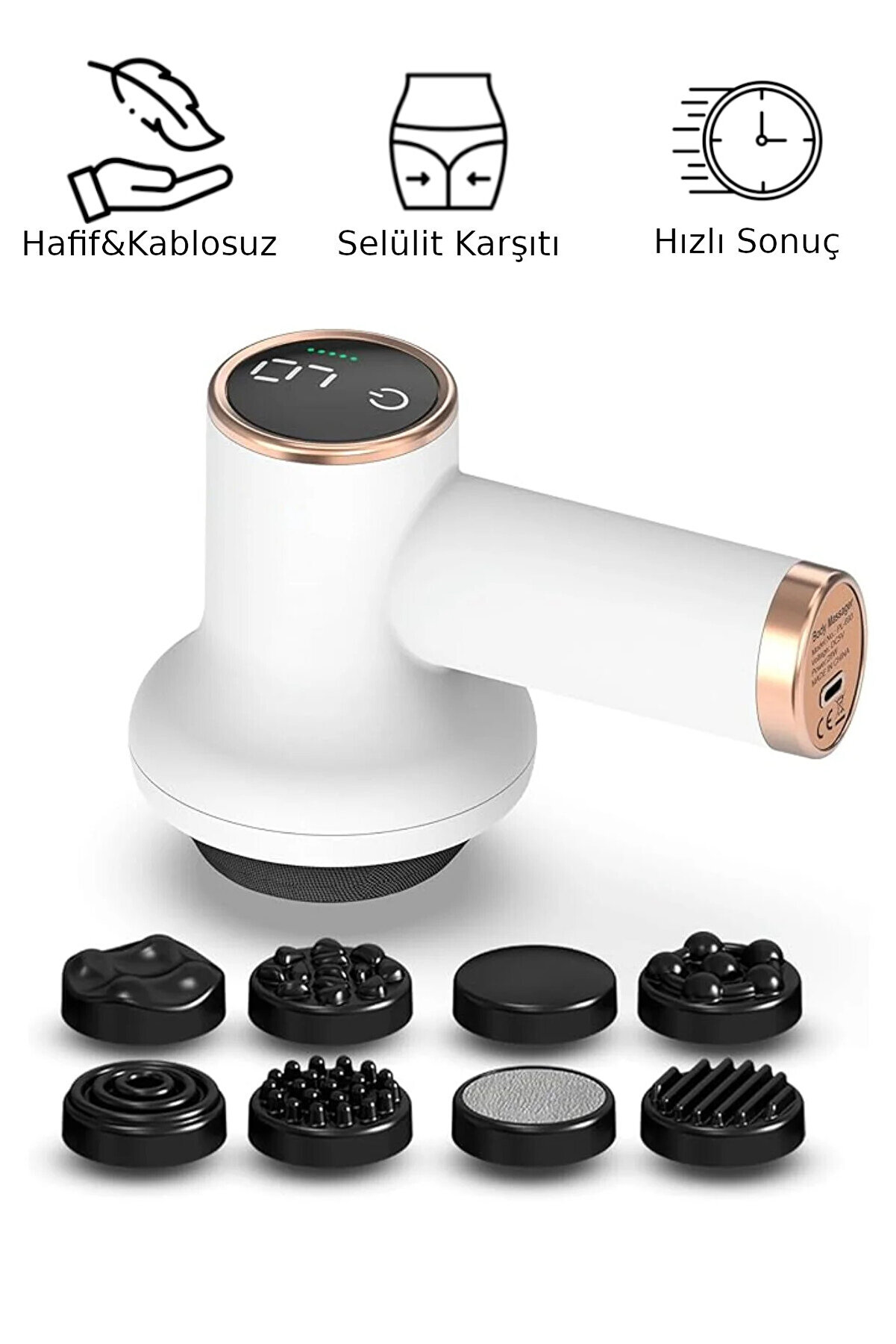 Ankilospond Volarion Pro G5 Portatif Elektrikli Masaj Aleti - Boyun, Bel, Sırt, Bacak ve Selülit