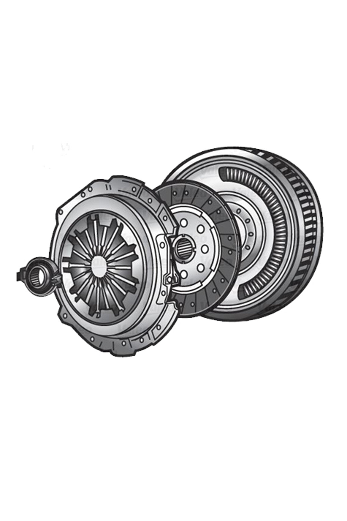 Vag Debriyaj Seti Volanlı Kit Caddy 10>15 Golf VI 08>12 Passat 08>10 Touran 10>15 2.0tdi Clca Cbdc