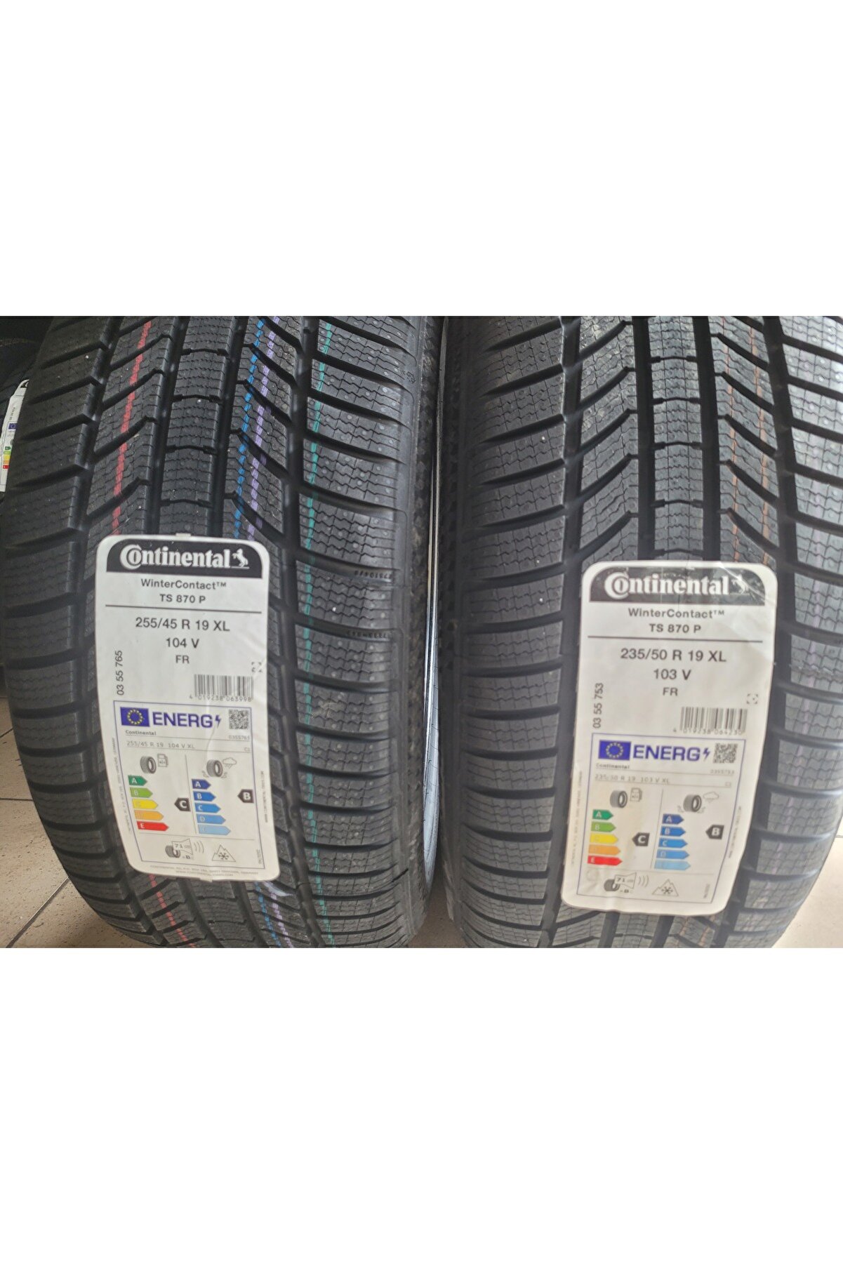 255/45R19 - 235/50R19 WinterContact TS870P XL Set Olarak 2025 Üretim *