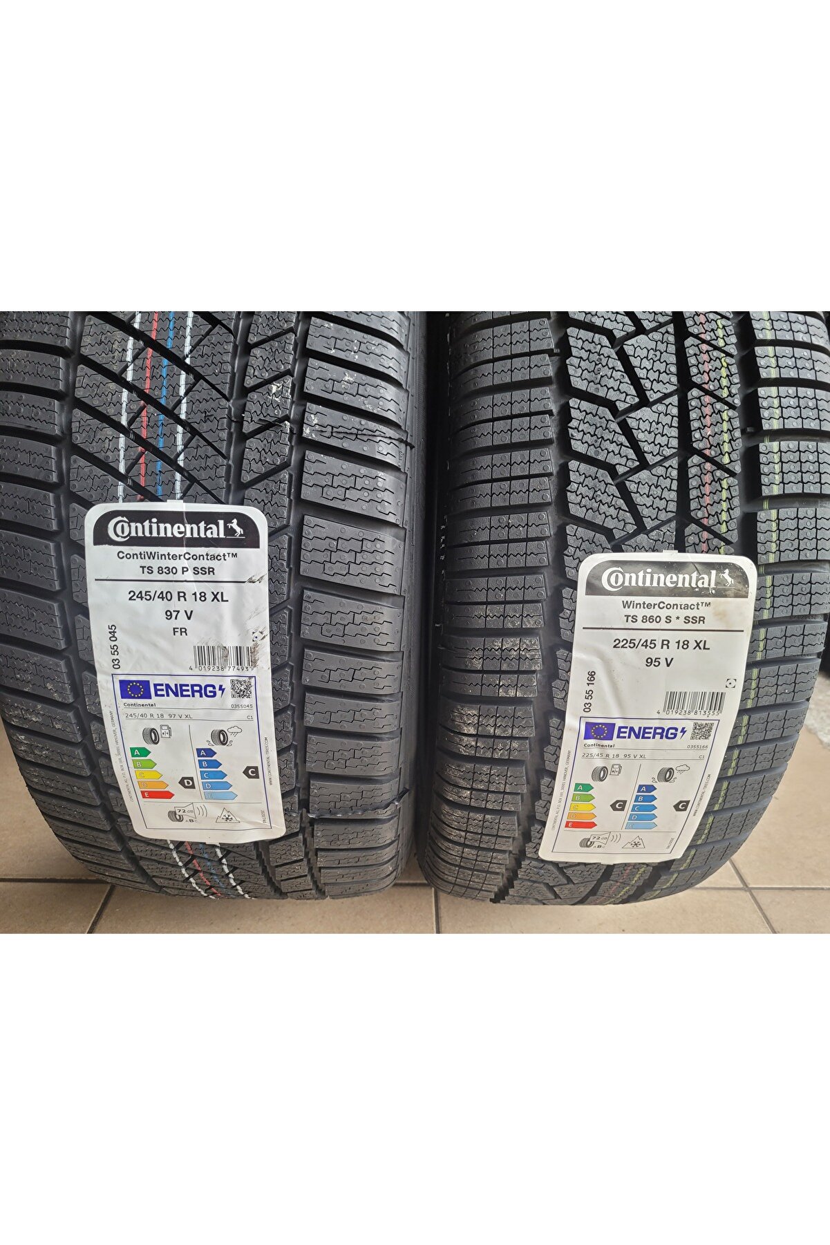245/40R18 TS830P SSR RFT - 225/45R18 TS860S RFT SSR Set Olarak (RUN FLAT ÖZELLİKLİ) 2025 Üretim *