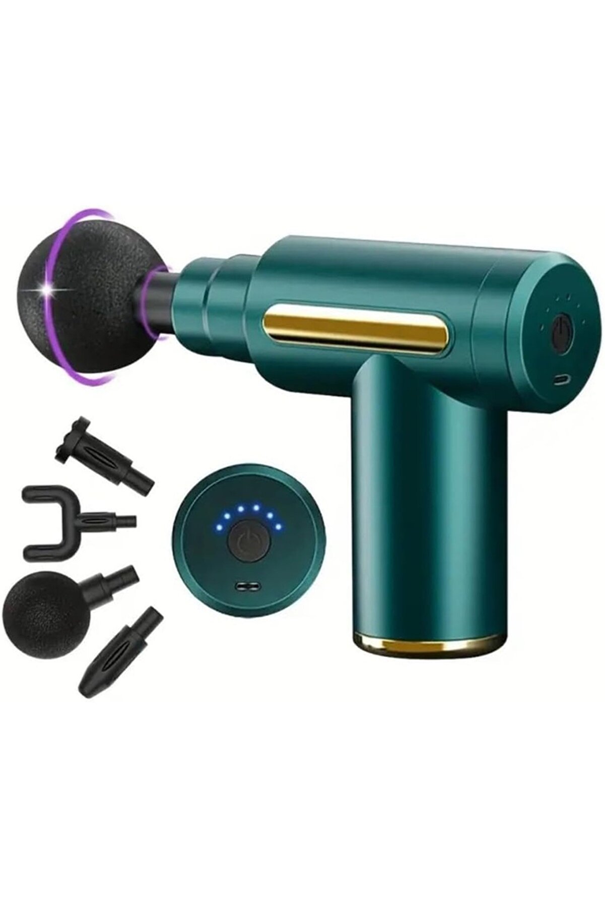 ÇAKABEY Profesyonel Şarjlı Masaj Aleti - 4 Başlık Ergonomik Tasarım