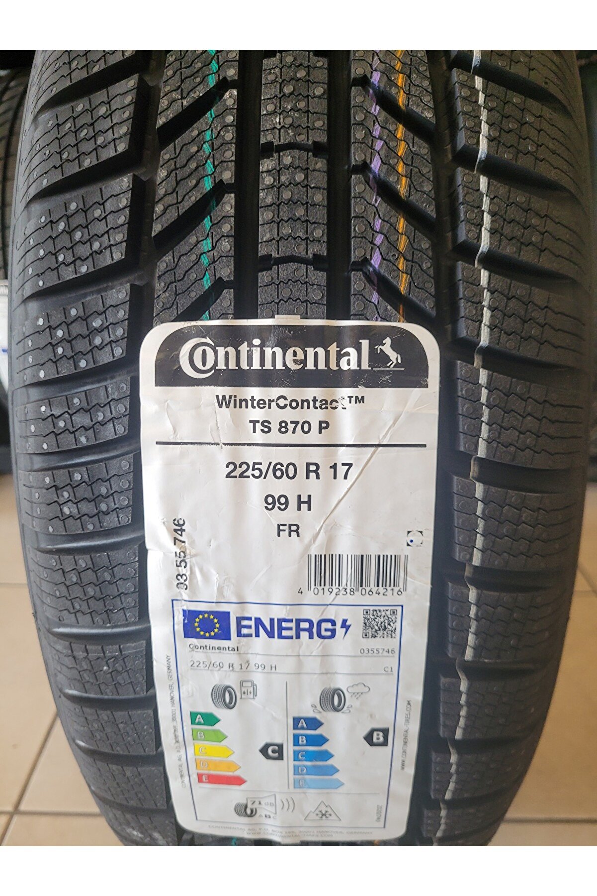 225/60R17 Winter Contact TS870P 99H Set Olarak (4 ADET) 2025 Üretim