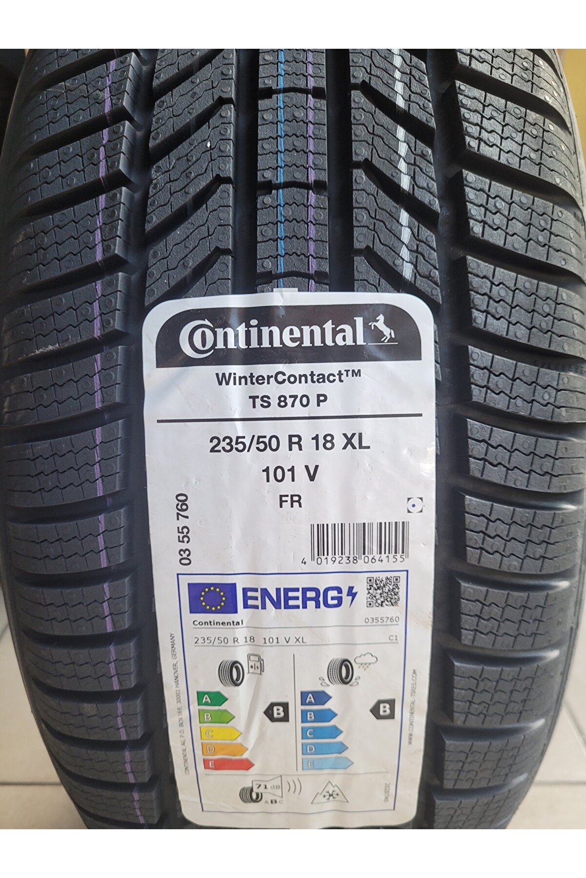 235/50R18 Winter Contact TS870P 101V XL Set Olarak (4 ADET) 2025 Üretim