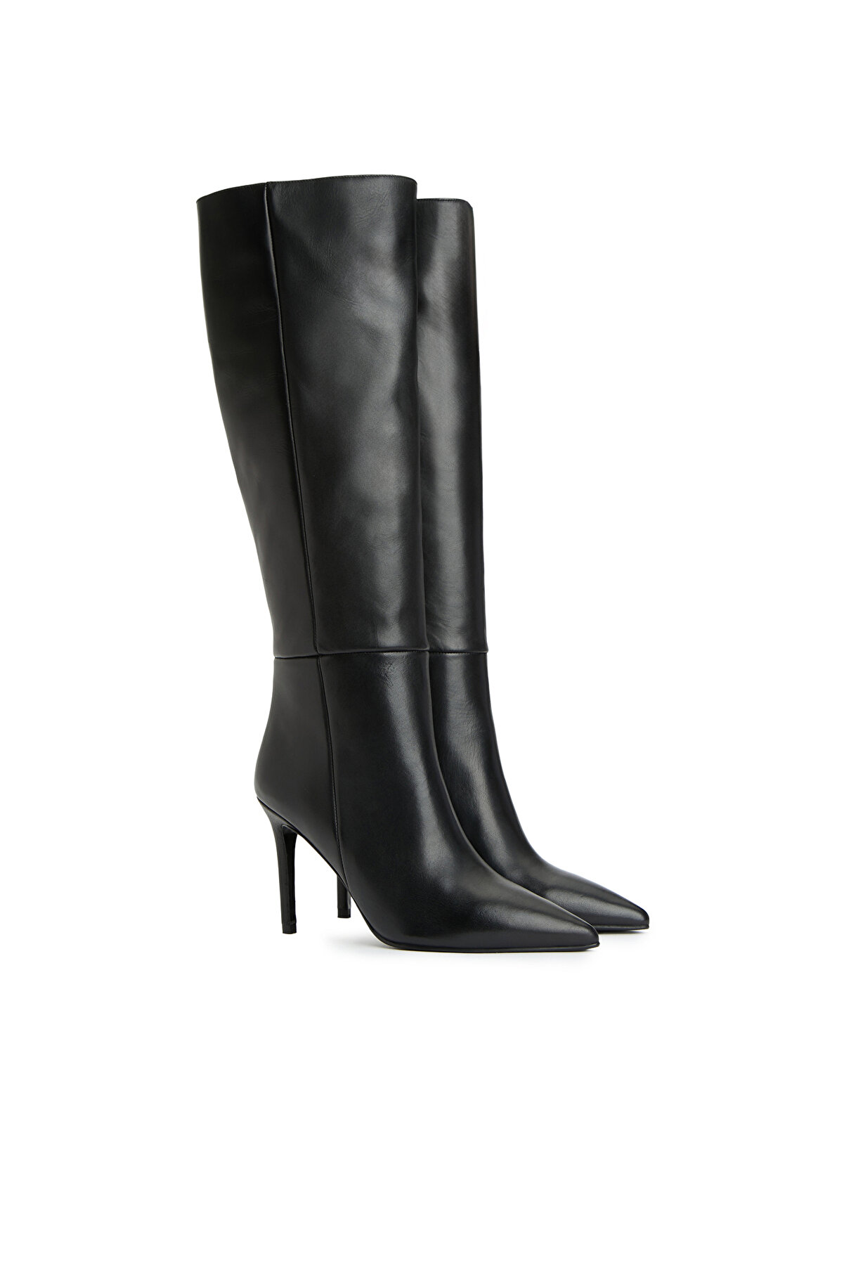 Divarese Siyah Kadın Deri Çizme - Şık ve Dayanıklı Ayakkabı
