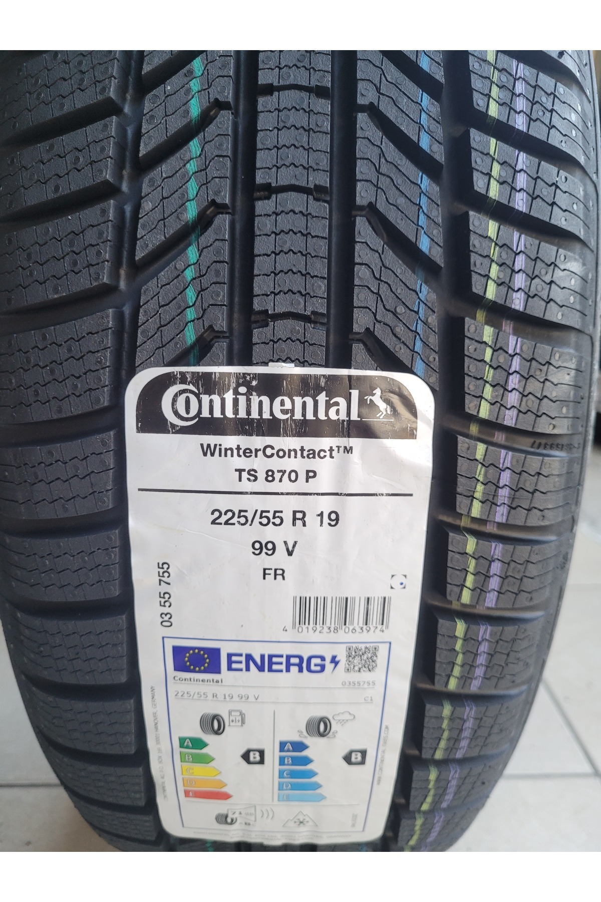 225/55R19 Winter Contact TS870P 99V Set Olarak (4 ADET) 2025 Üretim