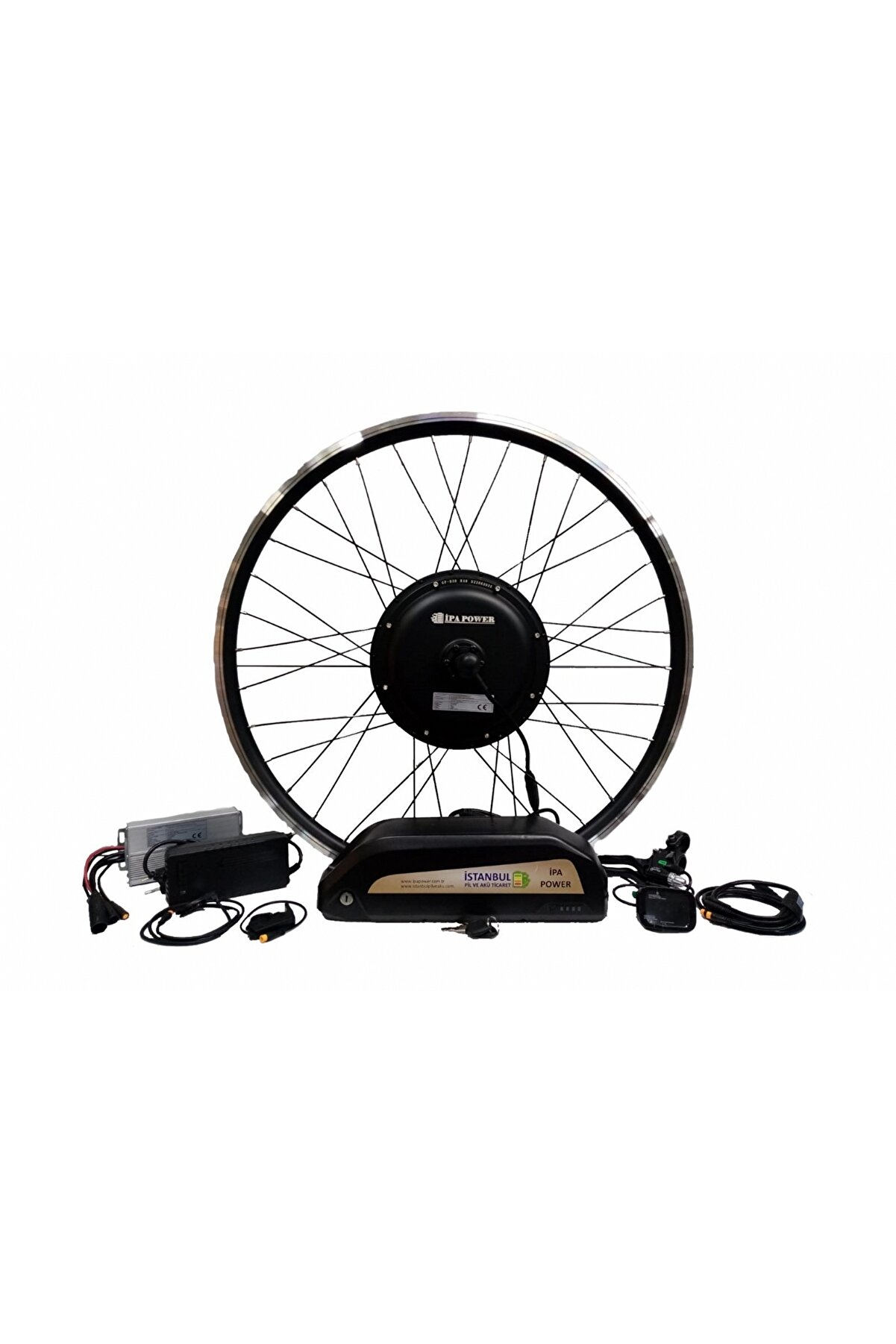 İpapower Elektrikli Bisiklet Dönüşüm Kiti 48V 1000W Batarya Dahil Full Set