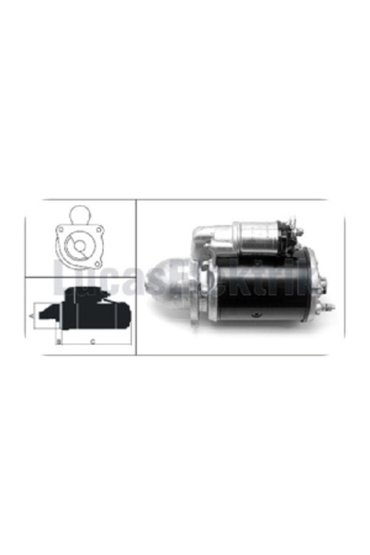 MARŞ MOTORU> M127/12V/2.8kW/10DİŞ MF 1200 TRAKTOR ATLAS COPCO VT5 PD COMPRESSOR -ATLAS -LAVERDA -