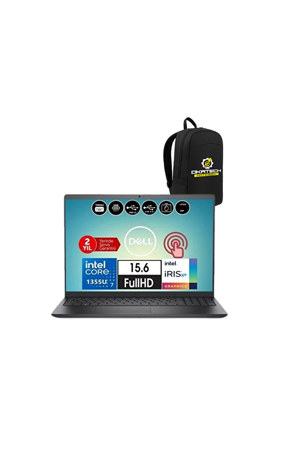 INSPİRON 3530 I35301018TU İ7-1355U 24GB 1 TB 15.6