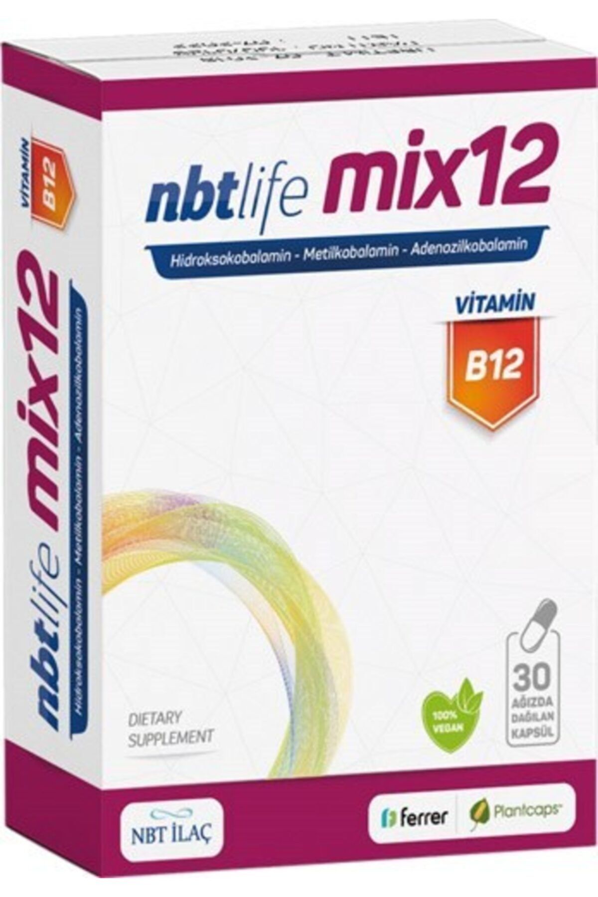 Nbt İlaç Nbt Life Mix12 B12 Ağızda Dağılan 30 Kapsül