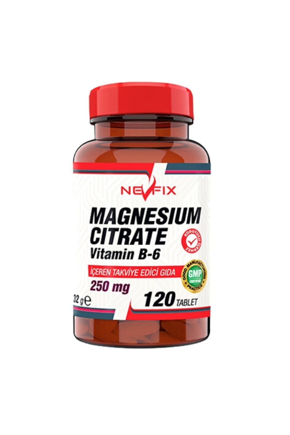 Nevfix Magnesıum Cıtrate Vitamin B-6 120 Tablet