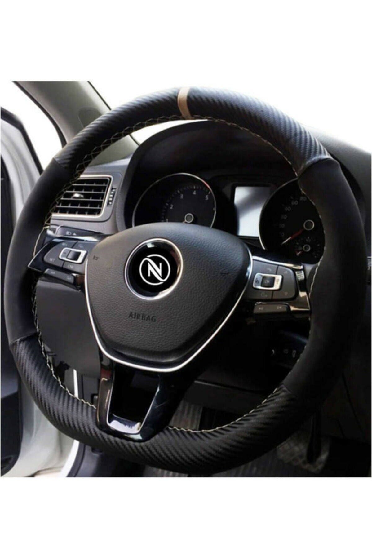 Zifona Suzuki Grand Vitara Deri Direksiyon Kılıfı Karbonlu