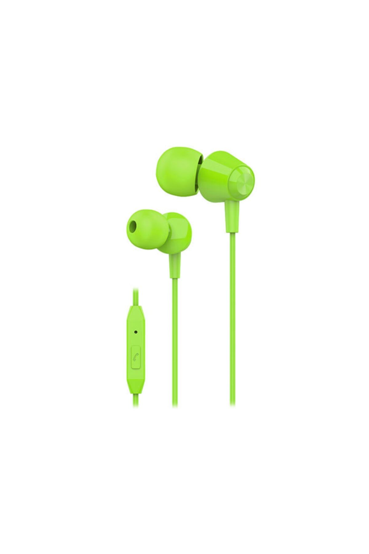 S-Link Sl-ku160 Mobil Telefon Uyumlu Yeşil Kulak Içi Mikrofonlu Kulaklık Cep Telefonu Kulaklığı