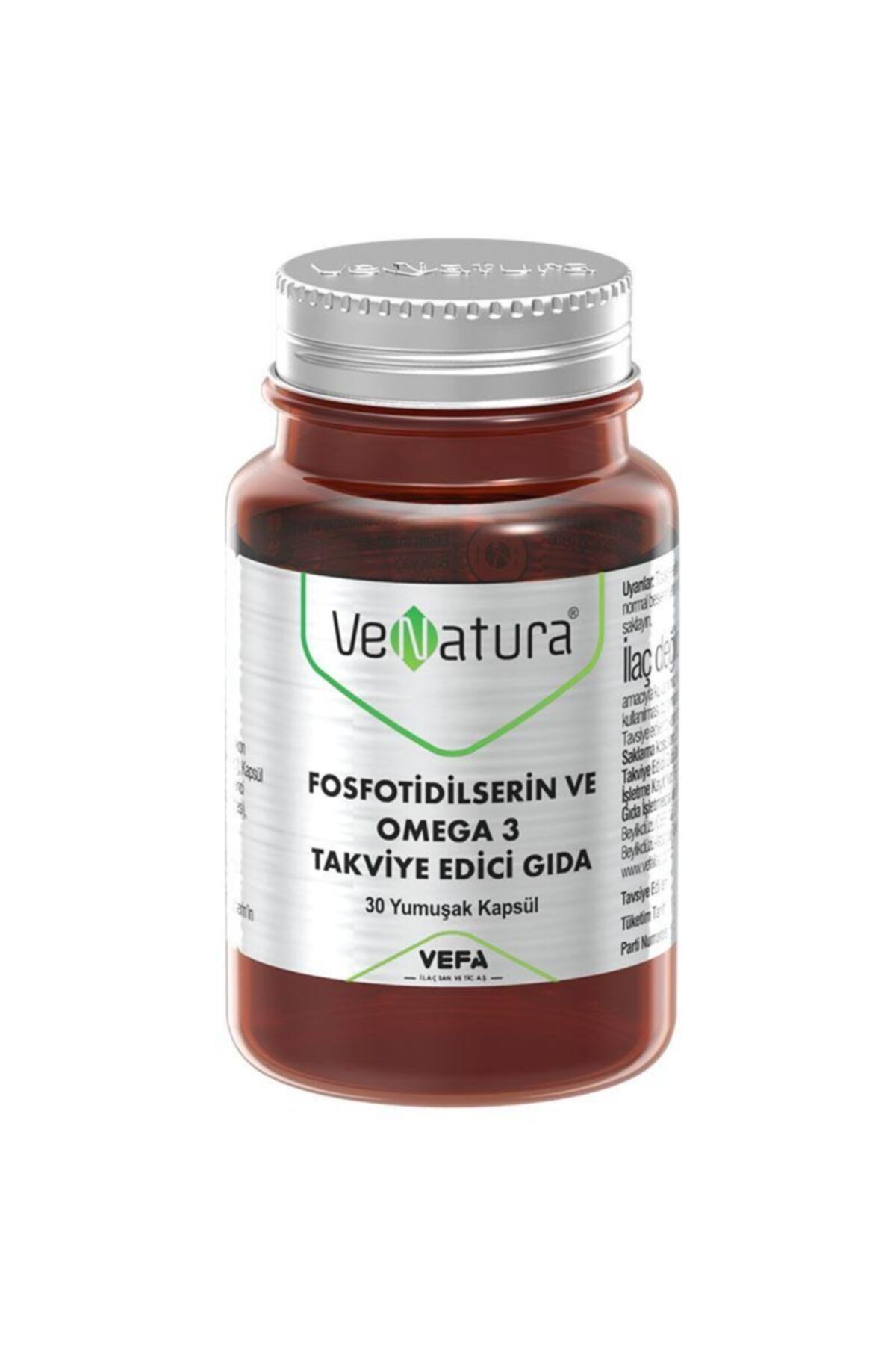 Venatura Fosfotidilserin Ve Omega 3 Takviye Edici Gıda 30 Yumuşak Kapsül