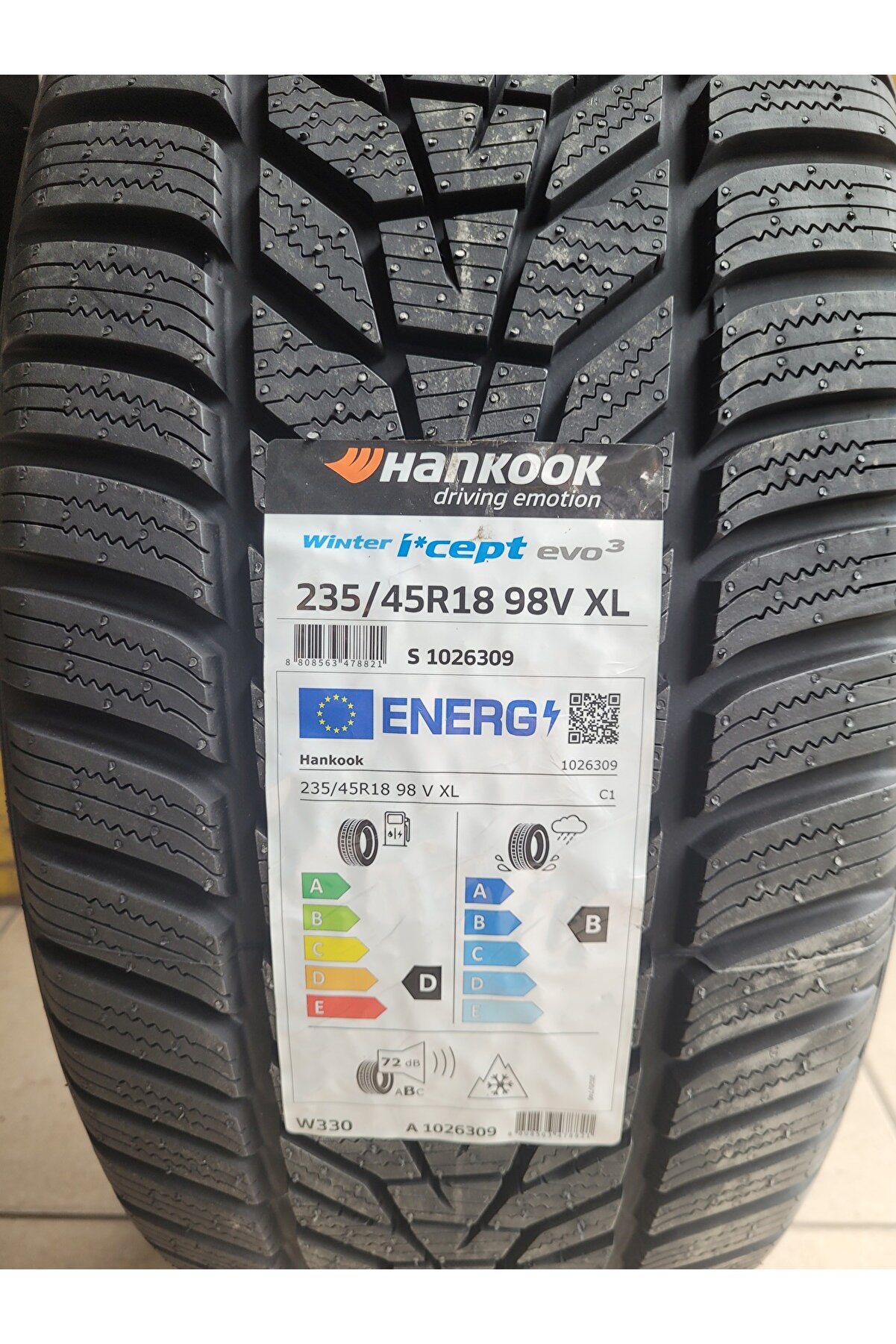 235/45R18 Winter I-cept Evo3 W330 98V XL Set Olarak(4 ADET) 2025 Üretim