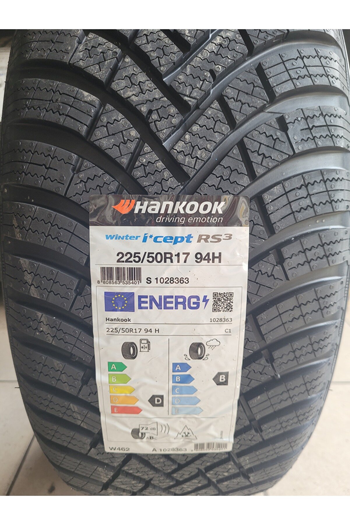 225/50R17 Winter I-cept RS3 W462 94H Set Olarak(4 ADET) 2025 Üretim