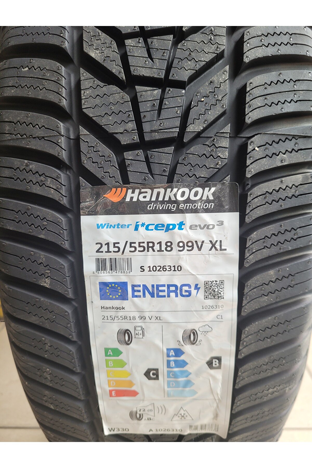 215/55R18 Winter I-cept Evo3 W330 99V XL Set Olarak(4 ADET) 2025 Üretim
