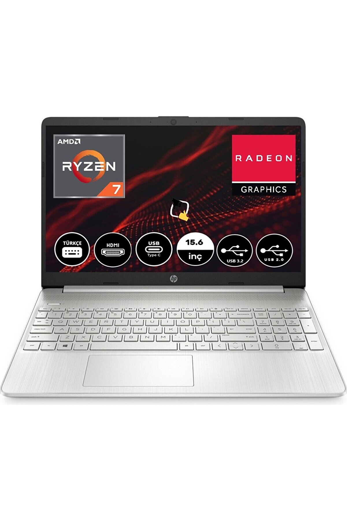 15S-EQ2000NT 4H0J2EAS1 R7-5700U 8 GB 256 GB SSD 15.6