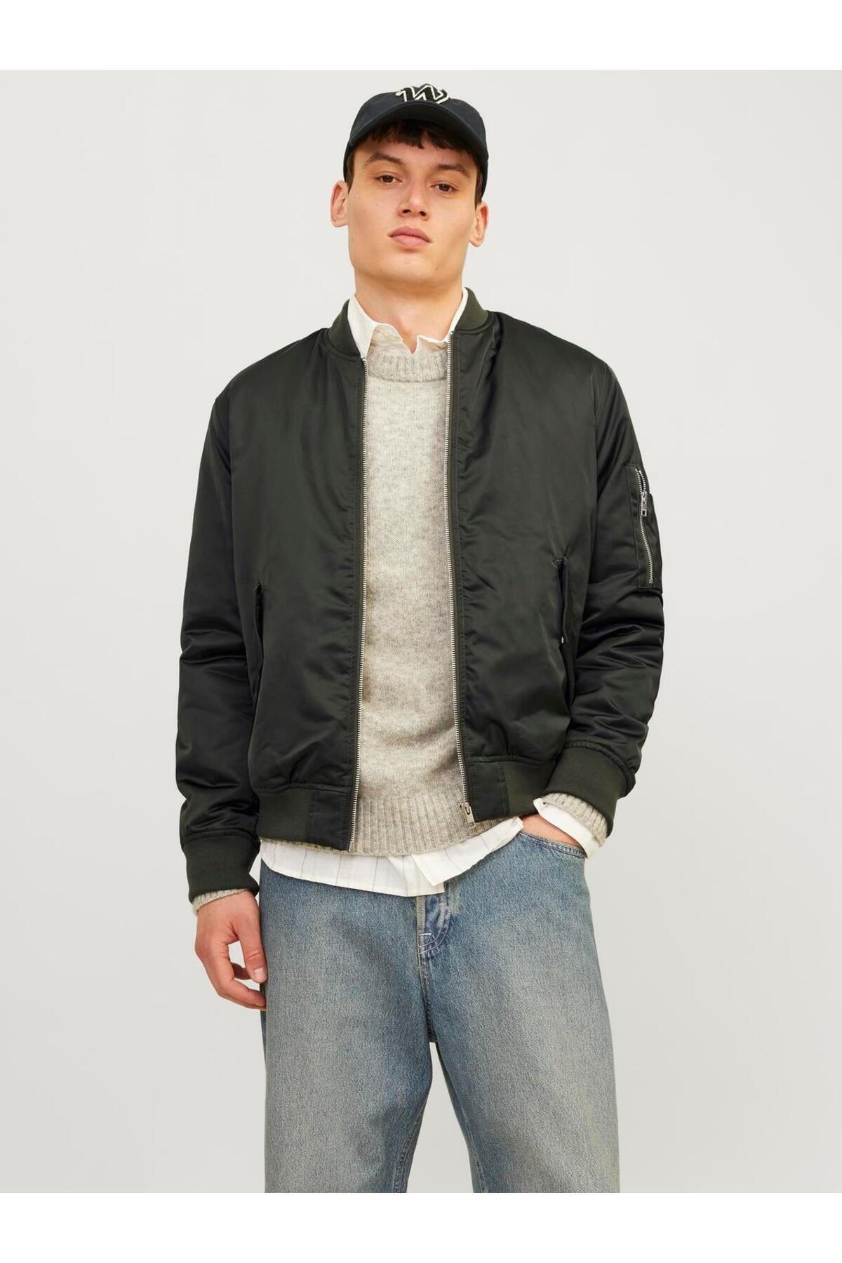 کت خاکی مردانه بدون آستر Jack & Jones - کد 856706916