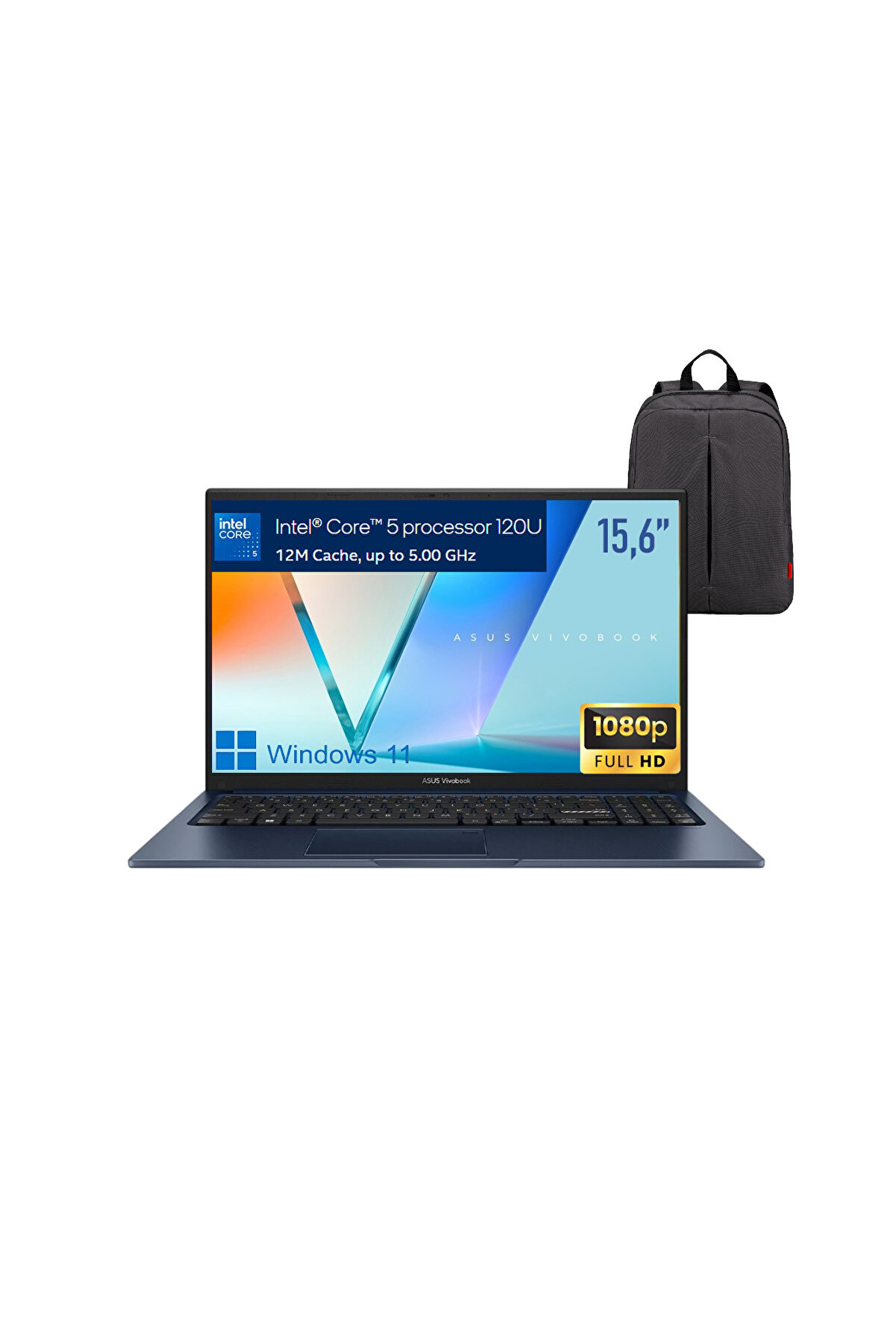 Vivobook 15 X1504VA-NJ3665 P1 Intel Core 5 120U 8GB 512GB SSD Win11 Pro 15.6